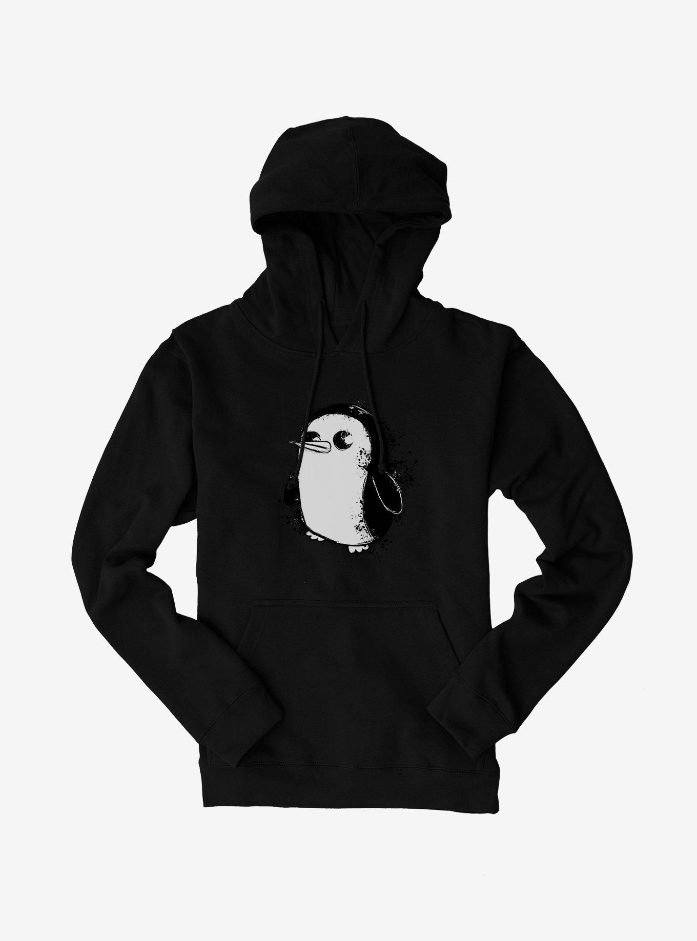 Adventure Time Gunter Splatter Hoodie, BLACK, hi-res