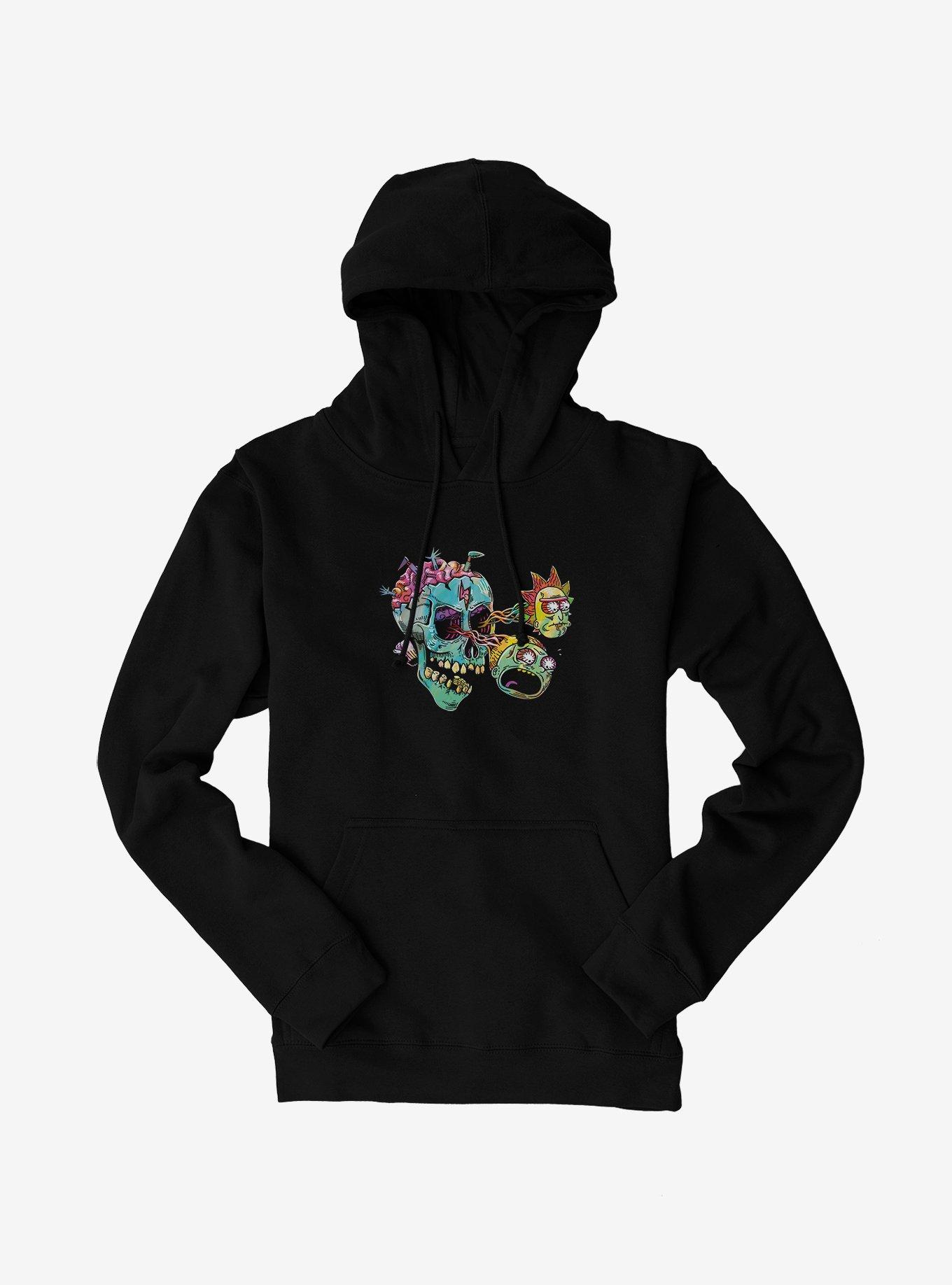 Rick And Morty Eyeball Heads Hoodie, BLACK, hi-res