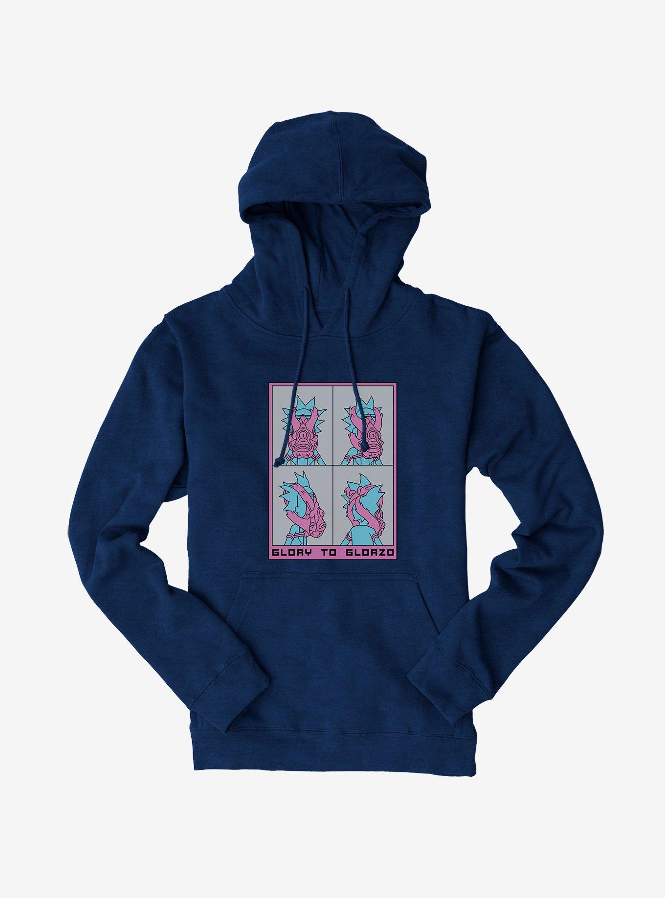 Rick And Morty Glory To Glorzo Hoodie, , hi-res