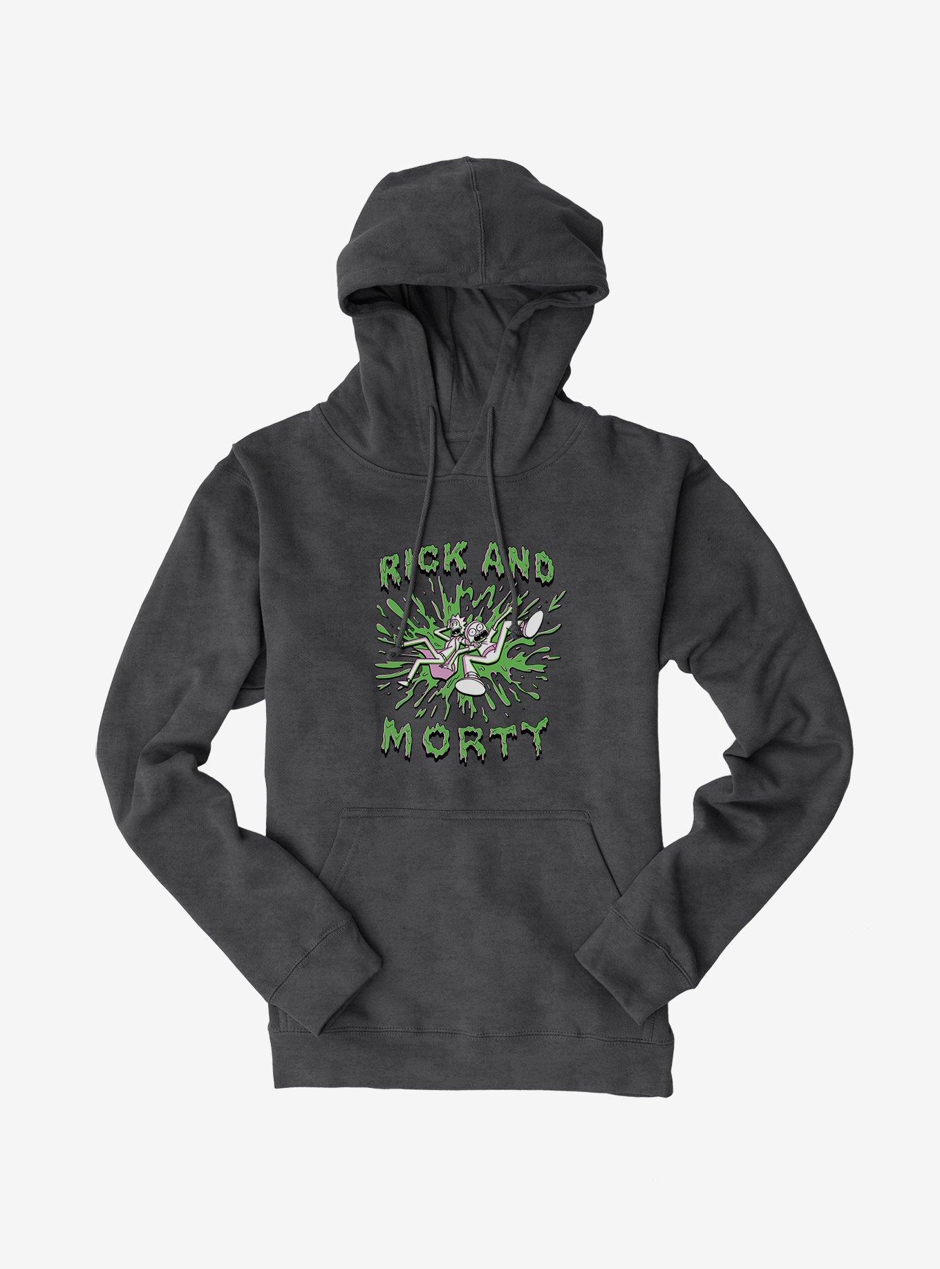 Rick And Morty Splatter Hoodie, , hi-res