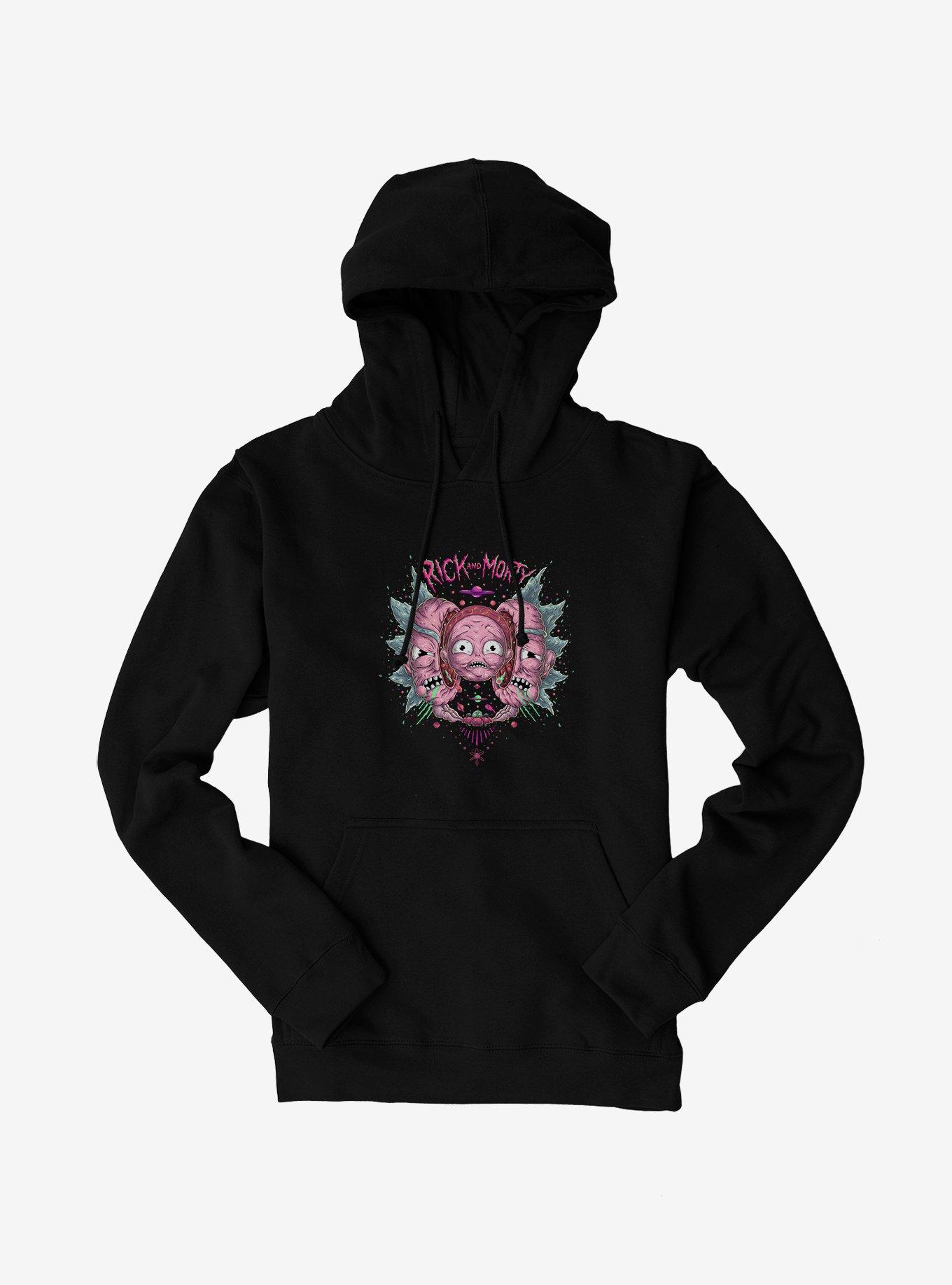 Rick And Morty Split Head Hoodie