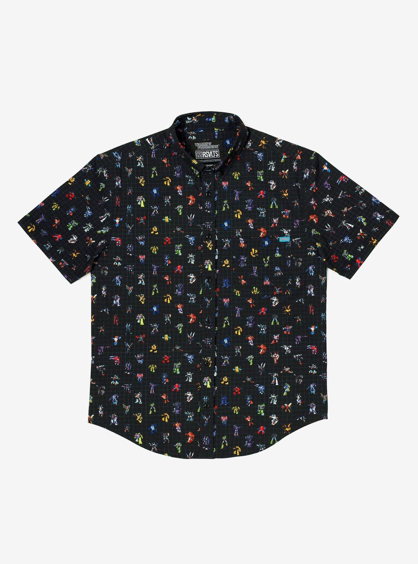 RSVLTS x Transformers Generation 1 Button-Up Shirt, BLACK, hi-res