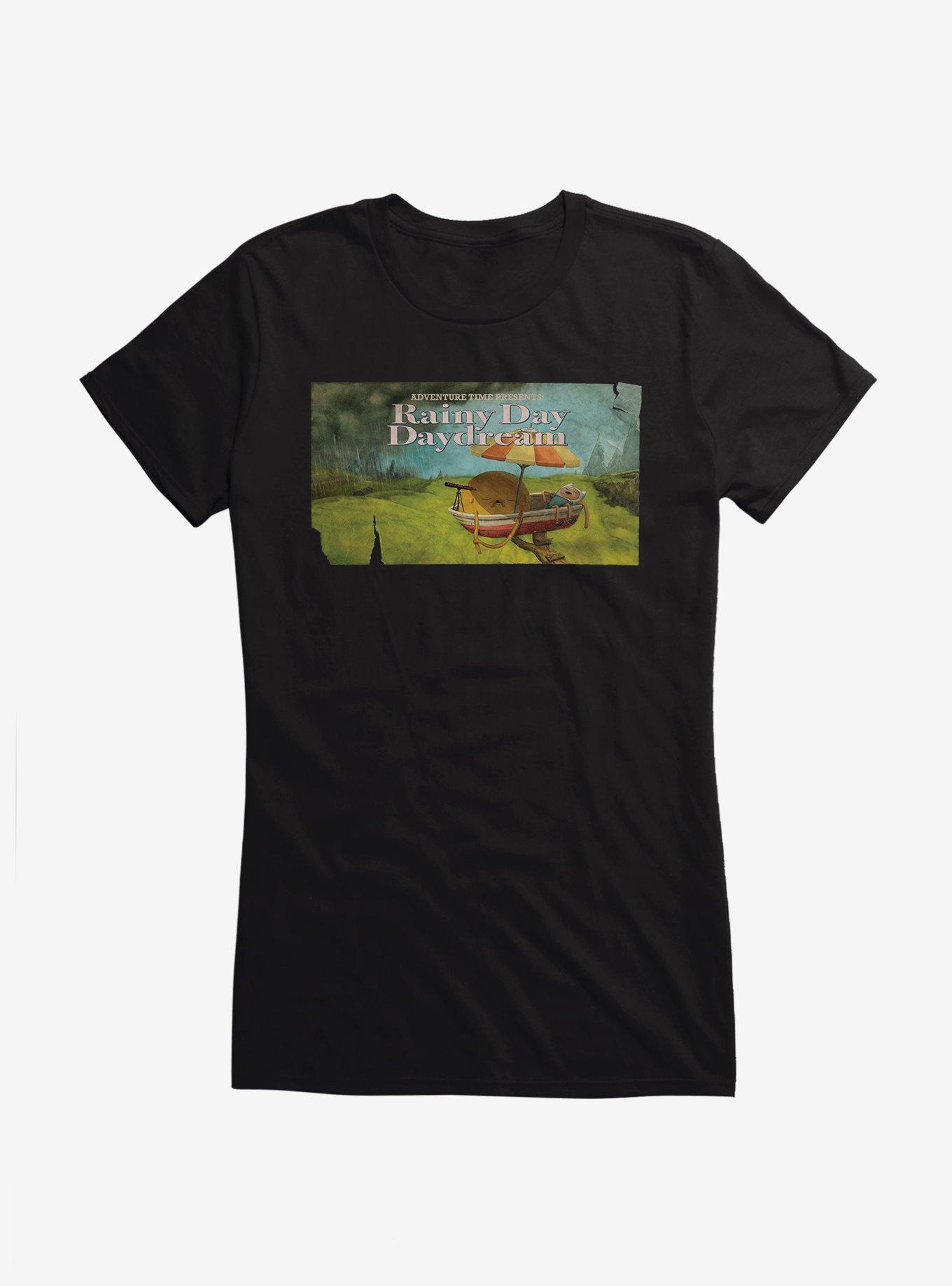 Adventure Time Rainy Day Daydream Girls T-Shirt, BLACK, hi-res