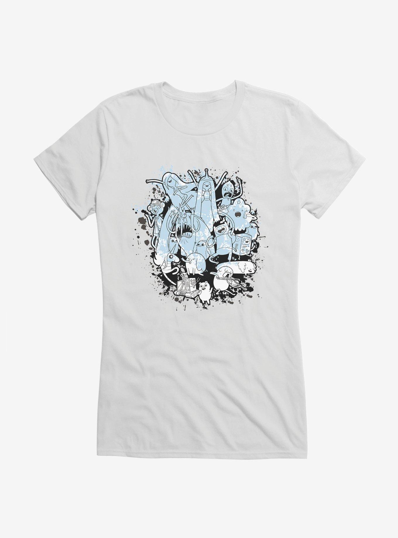 Adventure Time Color Paint Splatter Girls T-Shirt, , hi-res