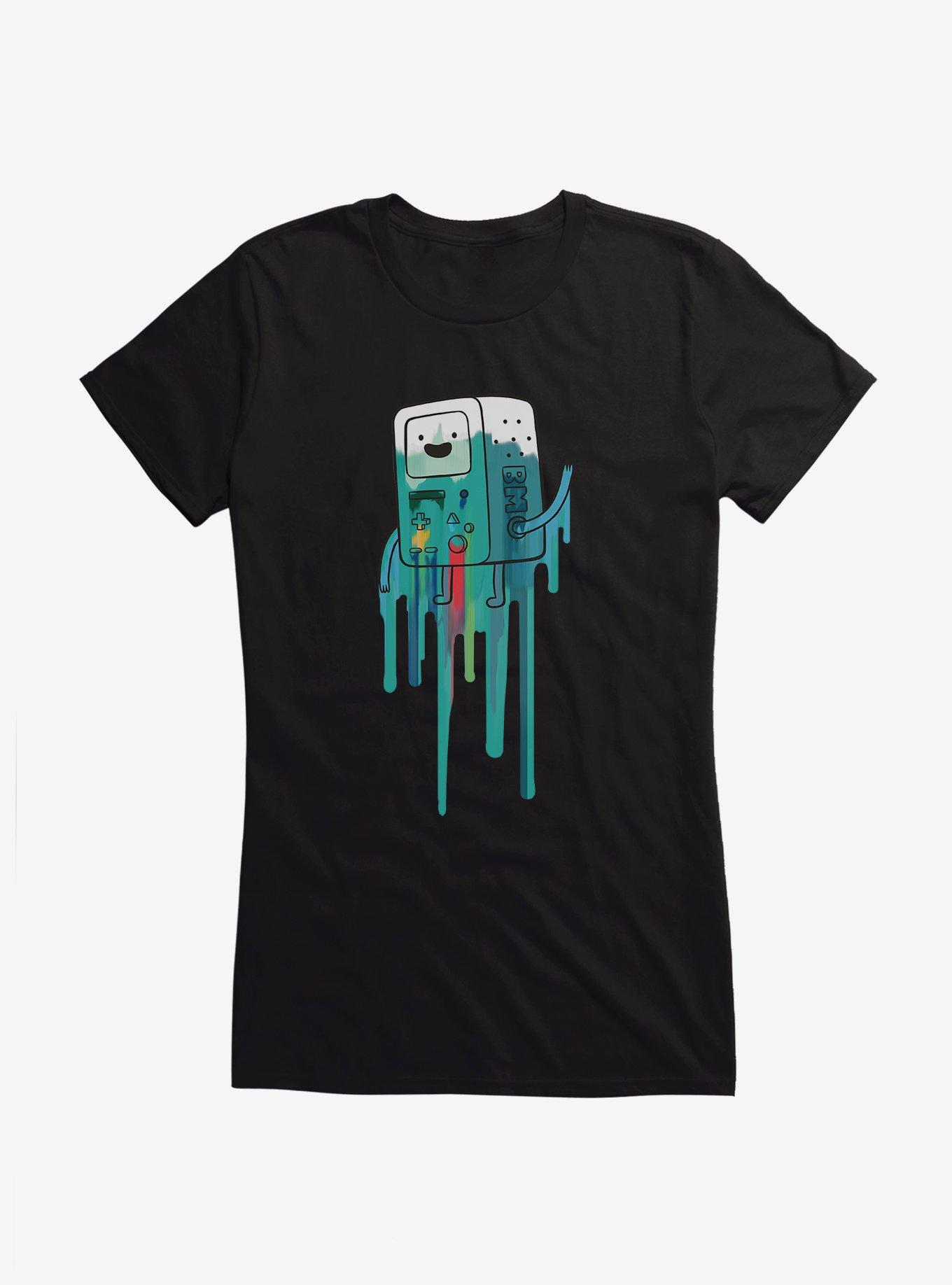 Adventure Time BMO Paint Drip Girls T-Shirt, , hi-res