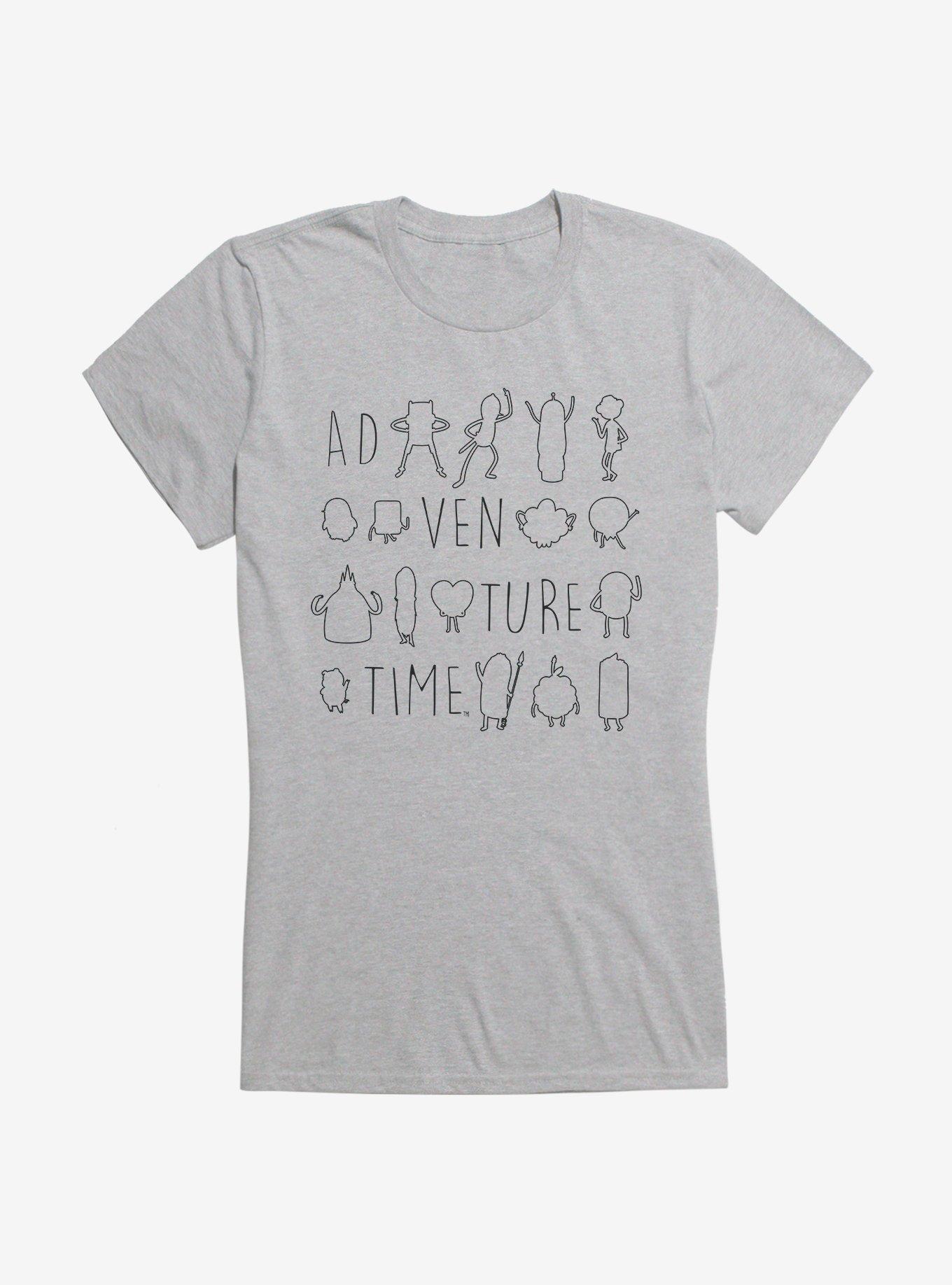 Adventure Time Character Silhouettes Girls T-Shirt, , hi-res