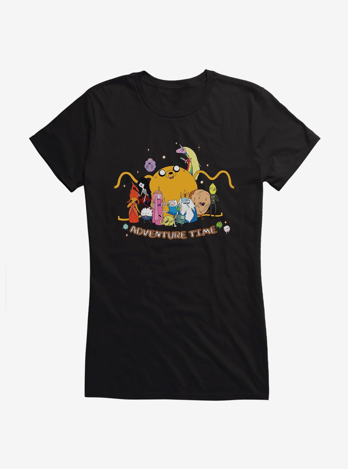 Adventure Time Characters Sparkle Girls T-Shirt