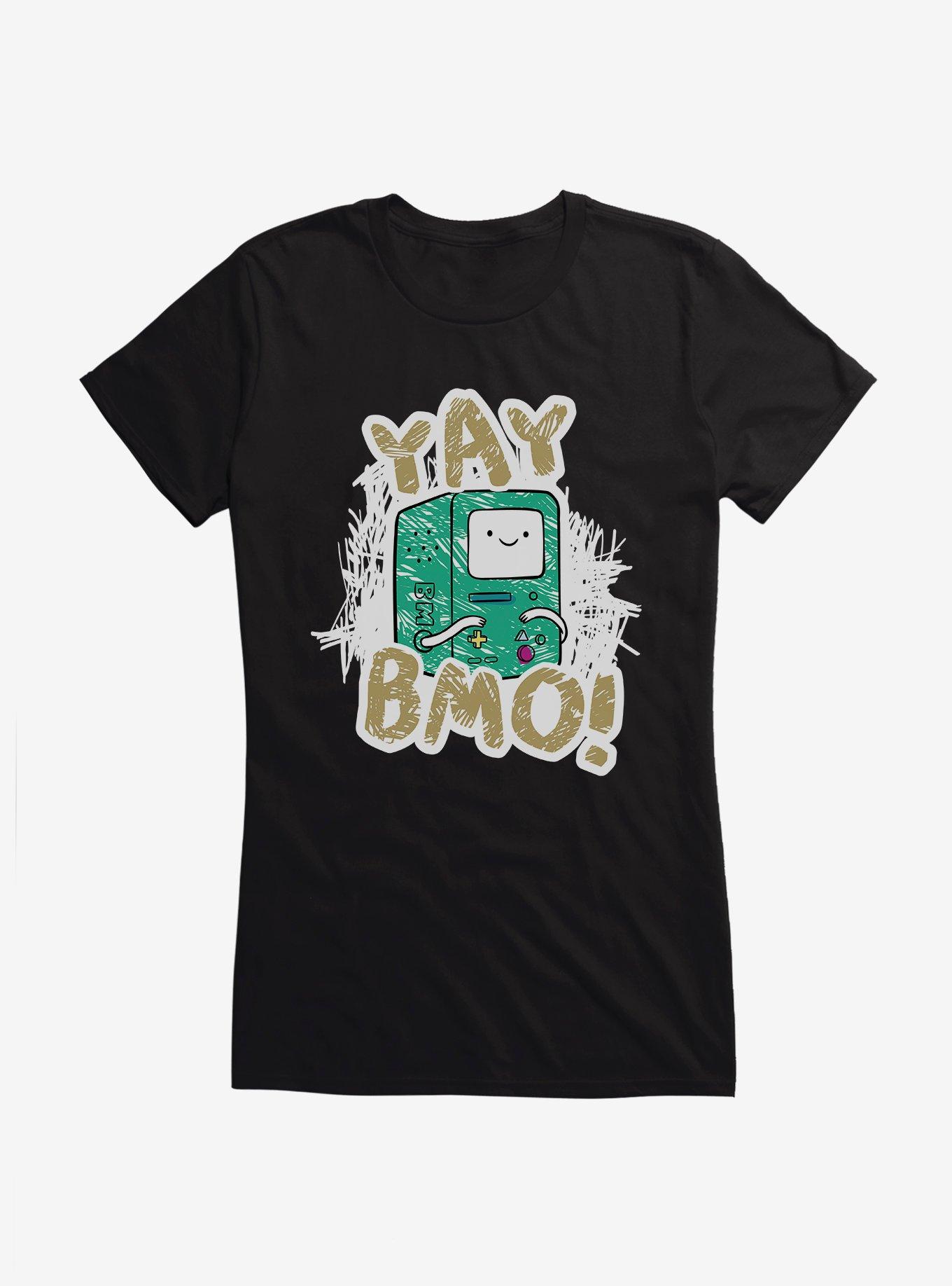 Adventure Time Yay BMO Girls T-Shirt, BLACK, hi-res