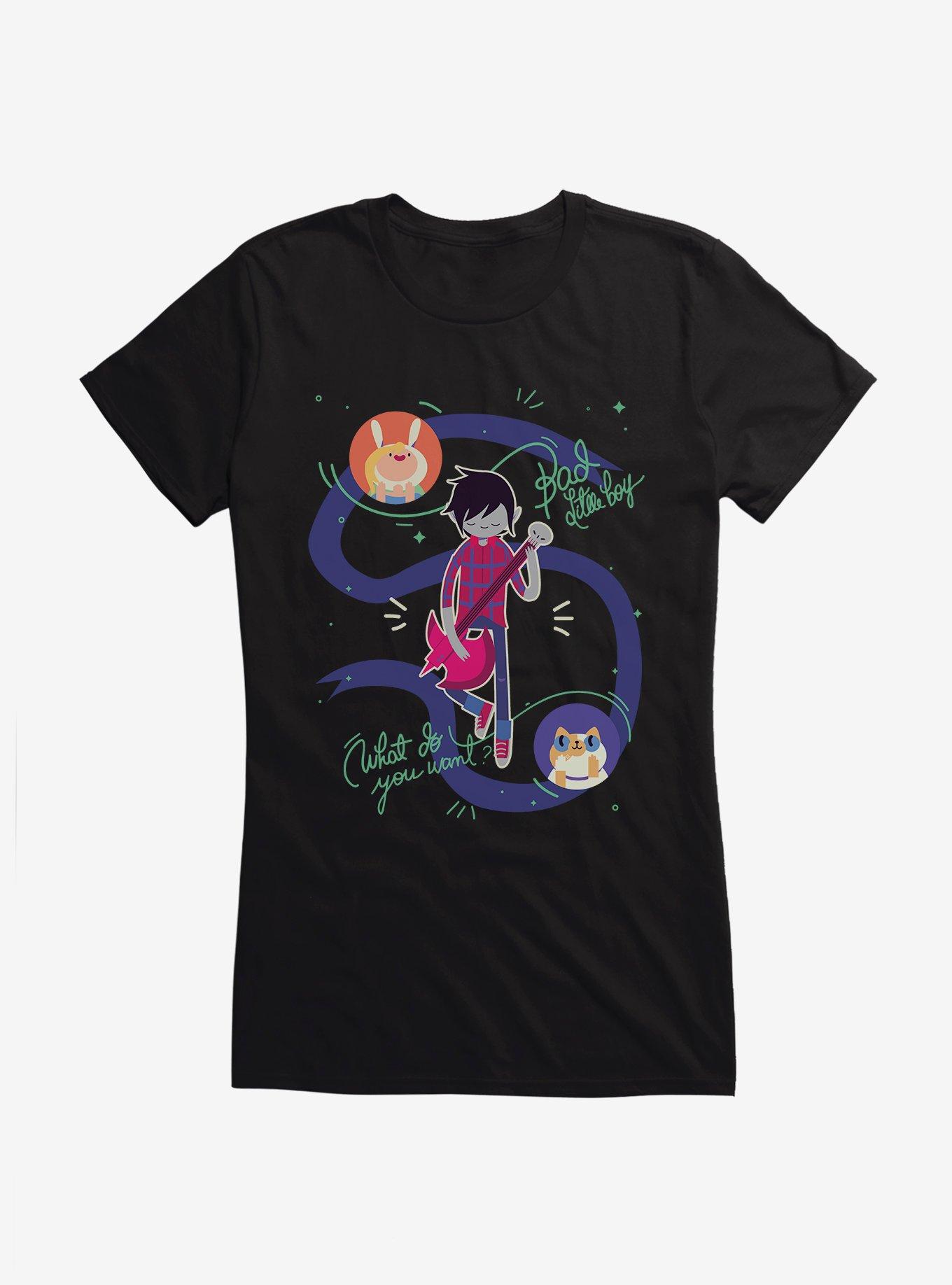 Adventure Time Marshall Lee Guitar Girls T-Shirt, BLACK, hi-res