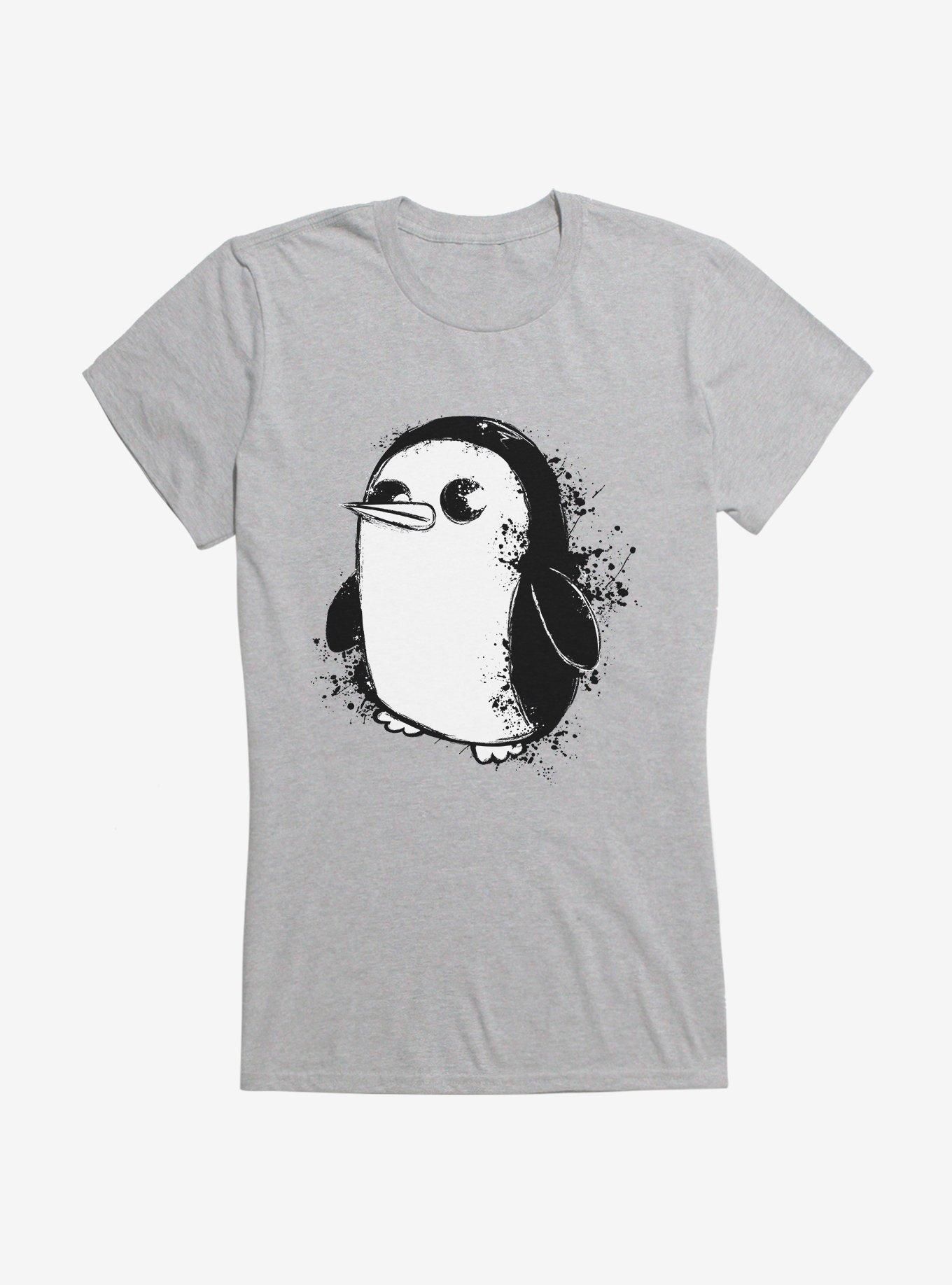 Adventure Time Gunter Splatter Girls T-Shirt, SPORT GRAY, hi-res