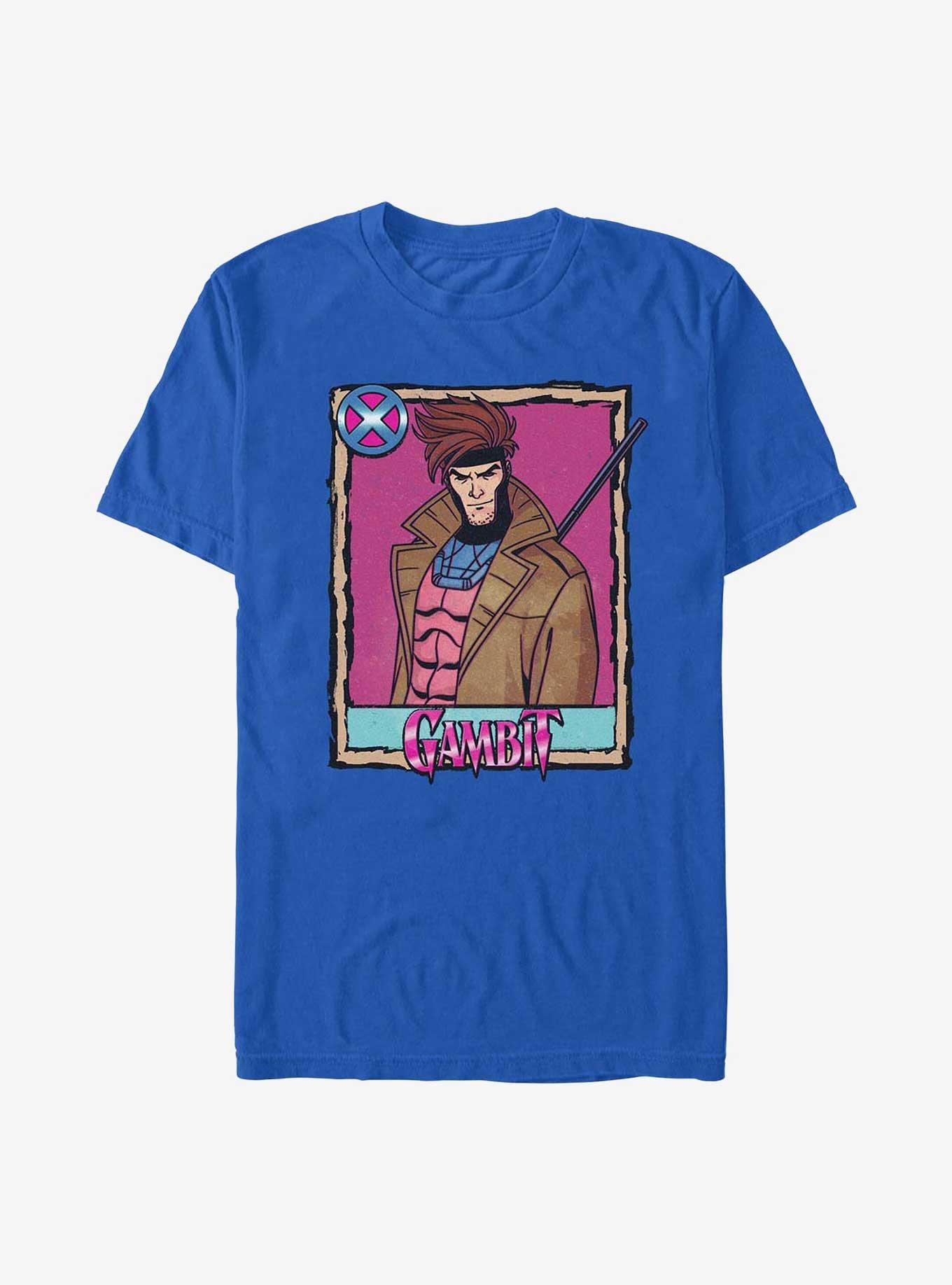 X-Men Gambit Degree Of Risk Extra Soft T-Shirt, ROYAL, hi-res