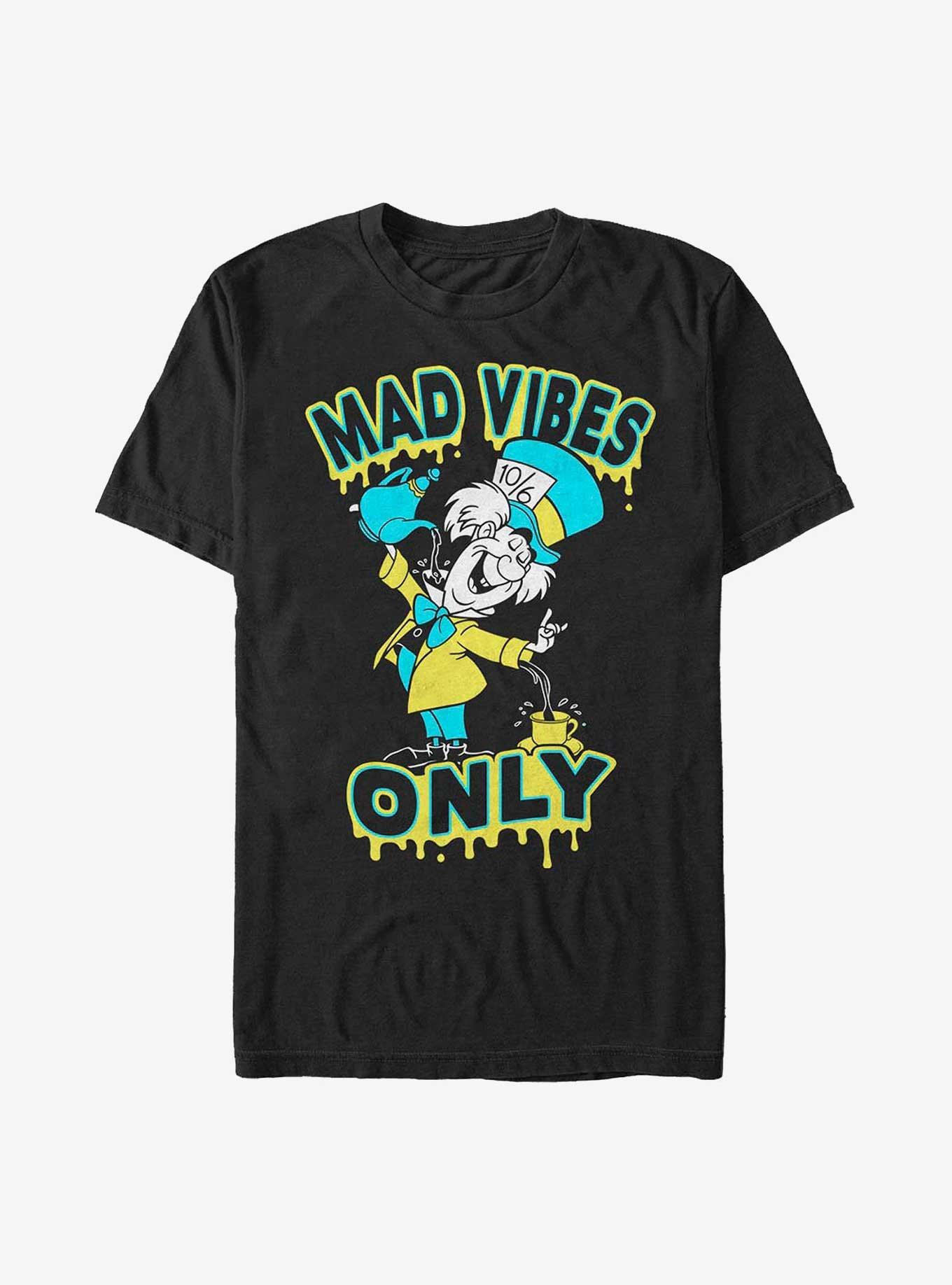 Disney Alice Wonderland Mad Vibes Only Extra Soft T-Shirt