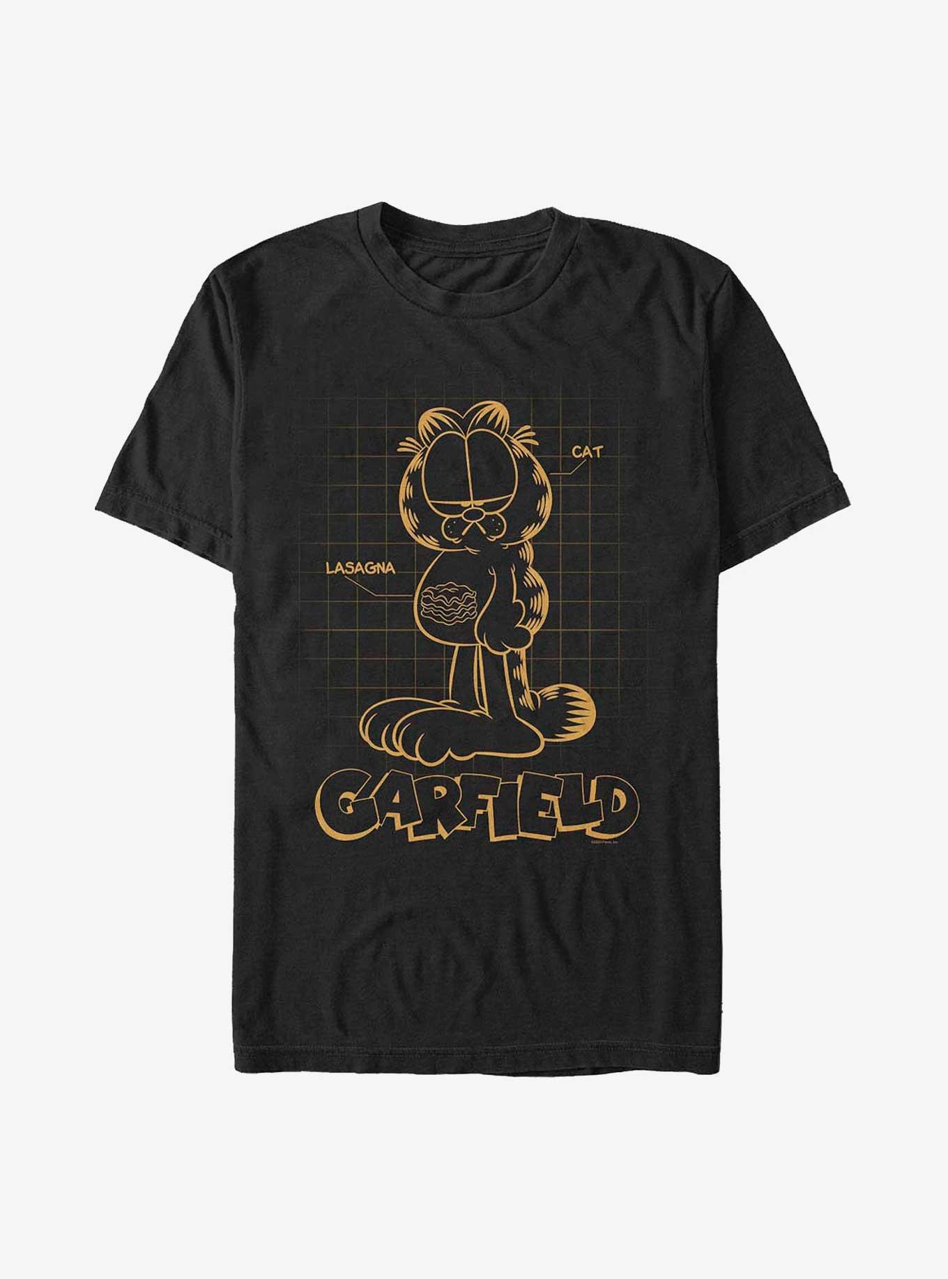 Garfield Schematic Extra Soft T-Shirt, , hi-res