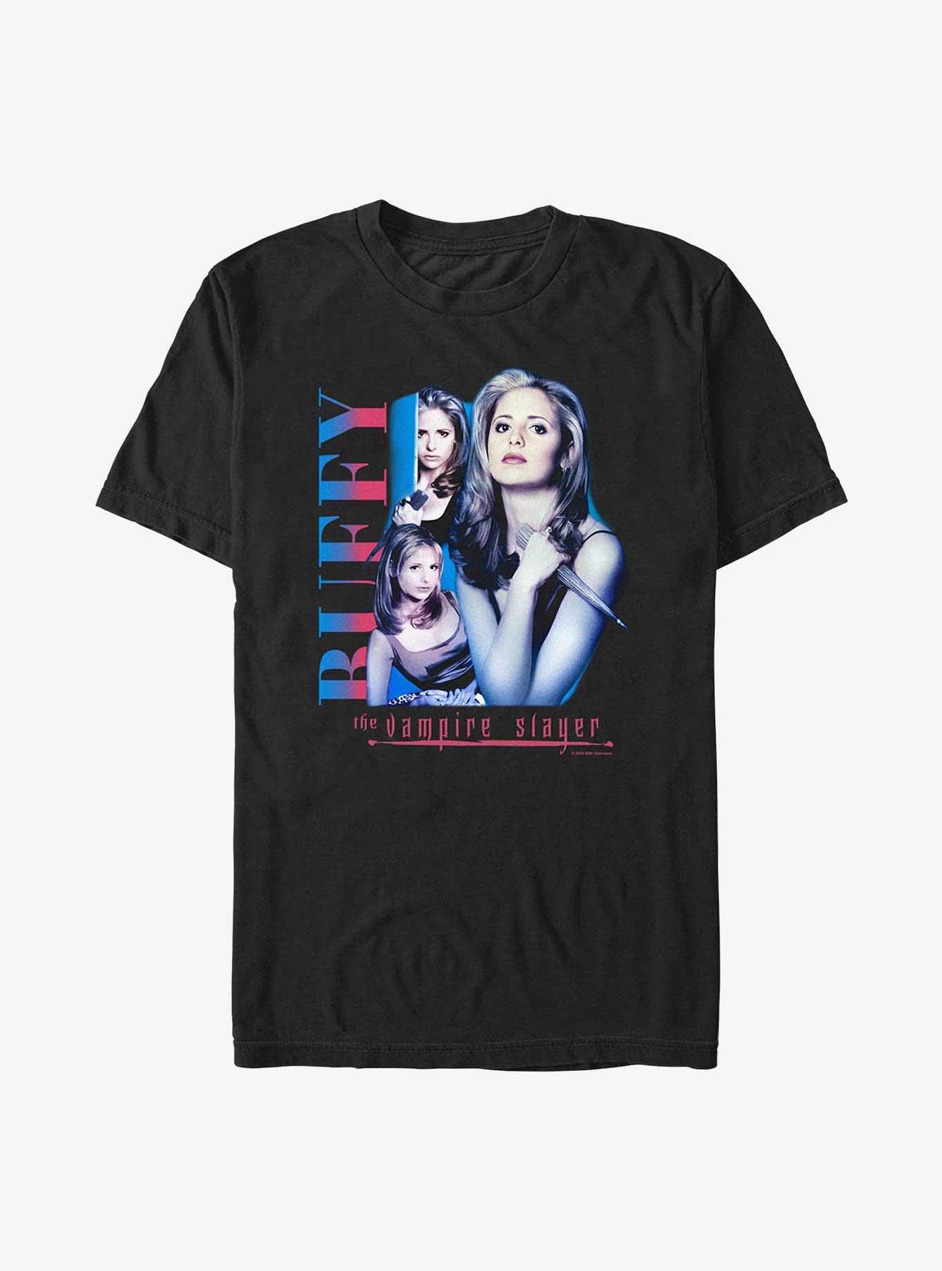 Buffy The Vampire Slayer Buffy Collage Extra Soft T-Shirt, BLACK, hi-res