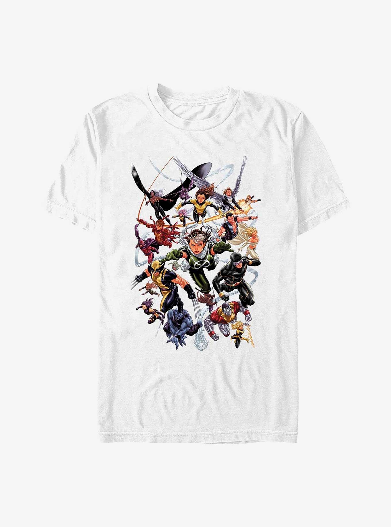 Marvel X-Men Flying Group Heavyweight T-Shirt