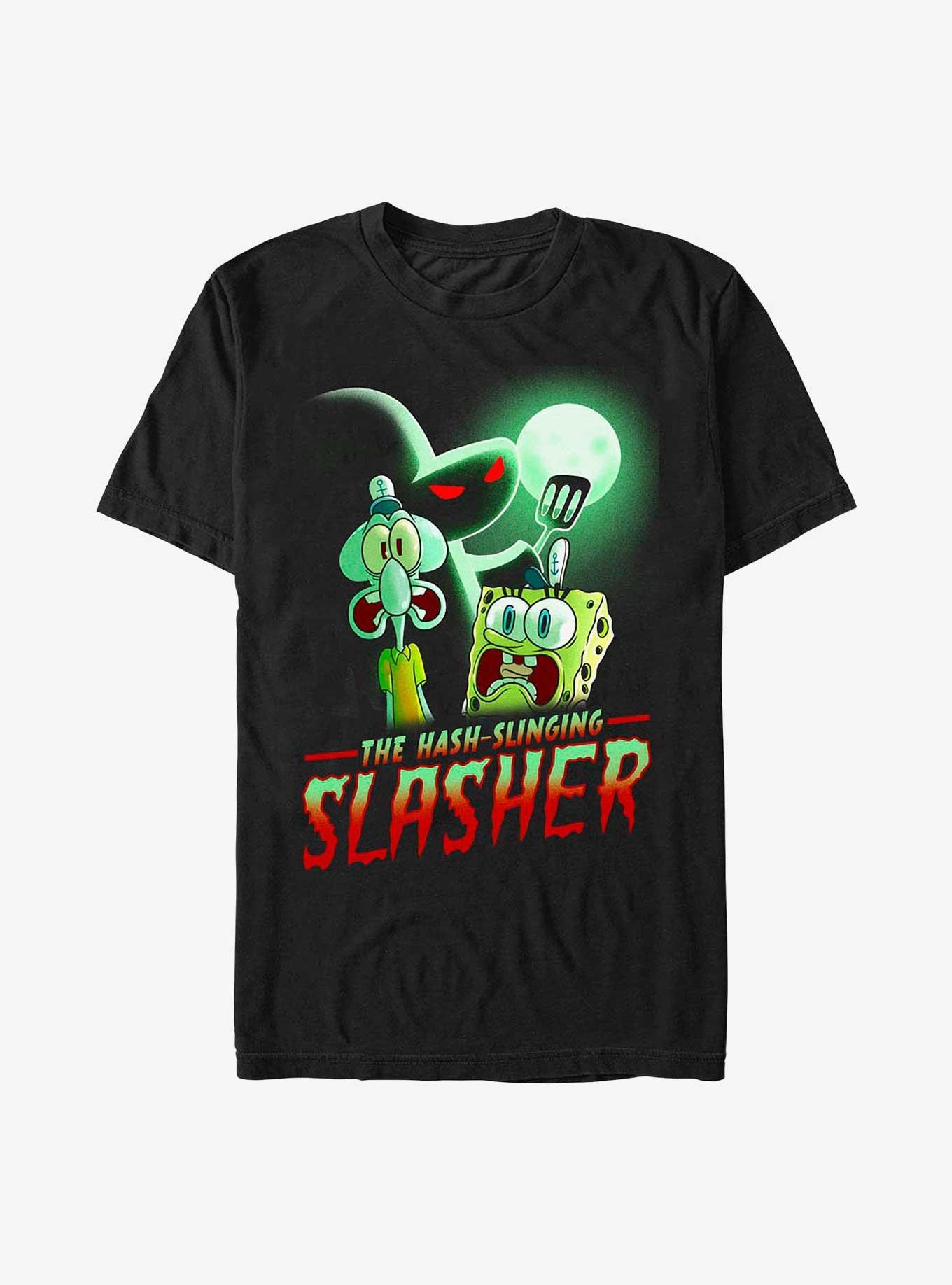 Spongebob Squarepants Hash Slinging Slasher Extra Soft T-Shirt, BLACK, hi-res
