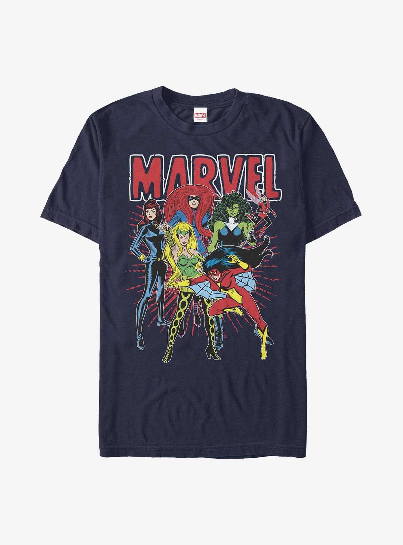 Marvel Marvel Women Extra Soft T-Shirt, NAVY, hi-res