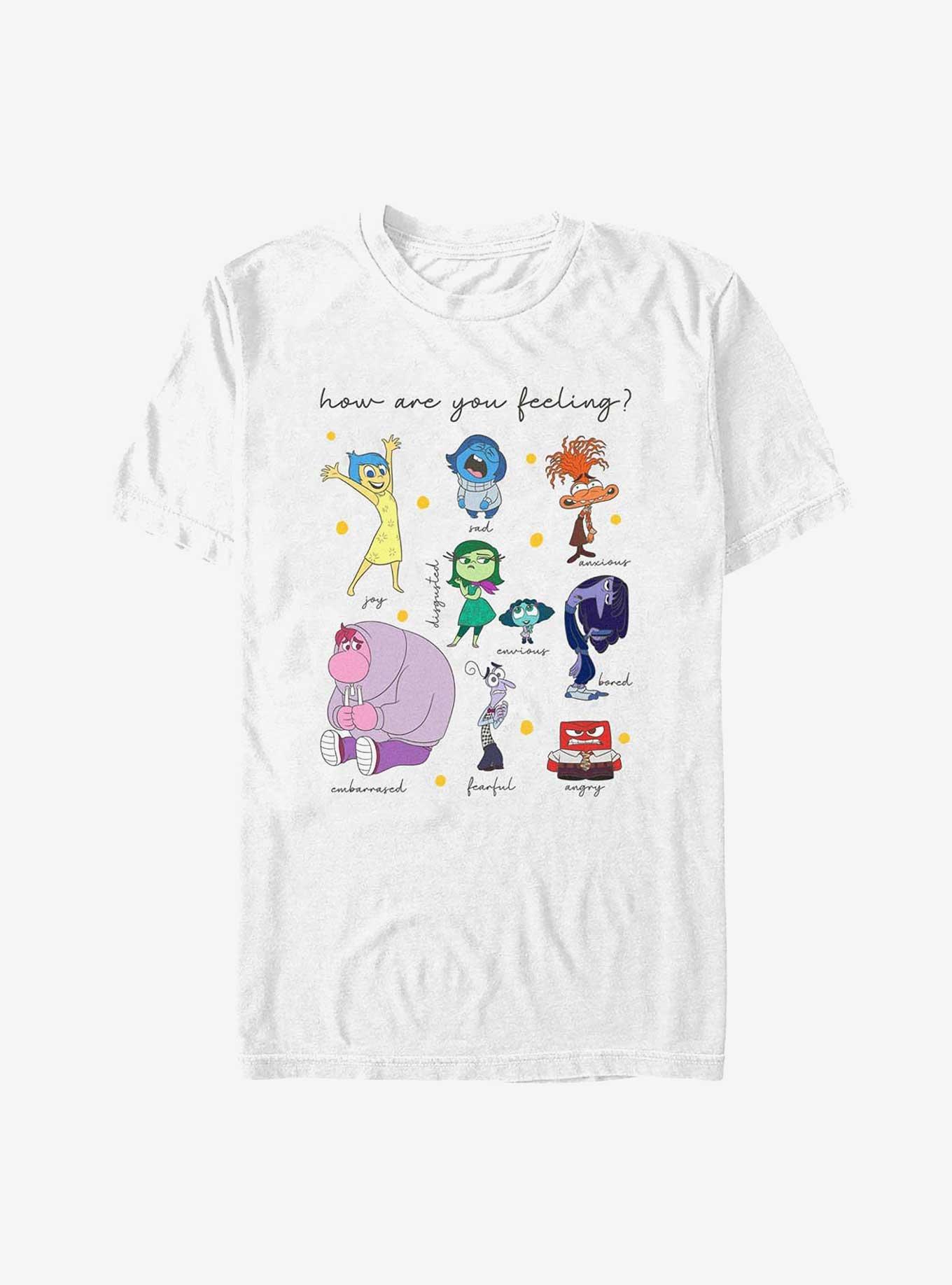 Disney Pixar Inside Out Textbook Of Emotions Extra Soft T-Shirt