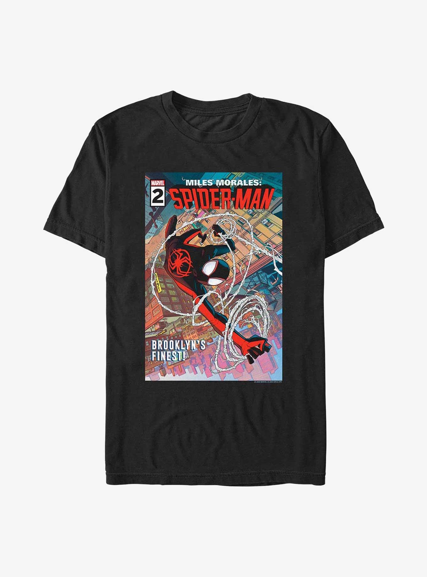 Marvel Spider-Man Brooklyns Finest Comic Heavyweight T-Shirt