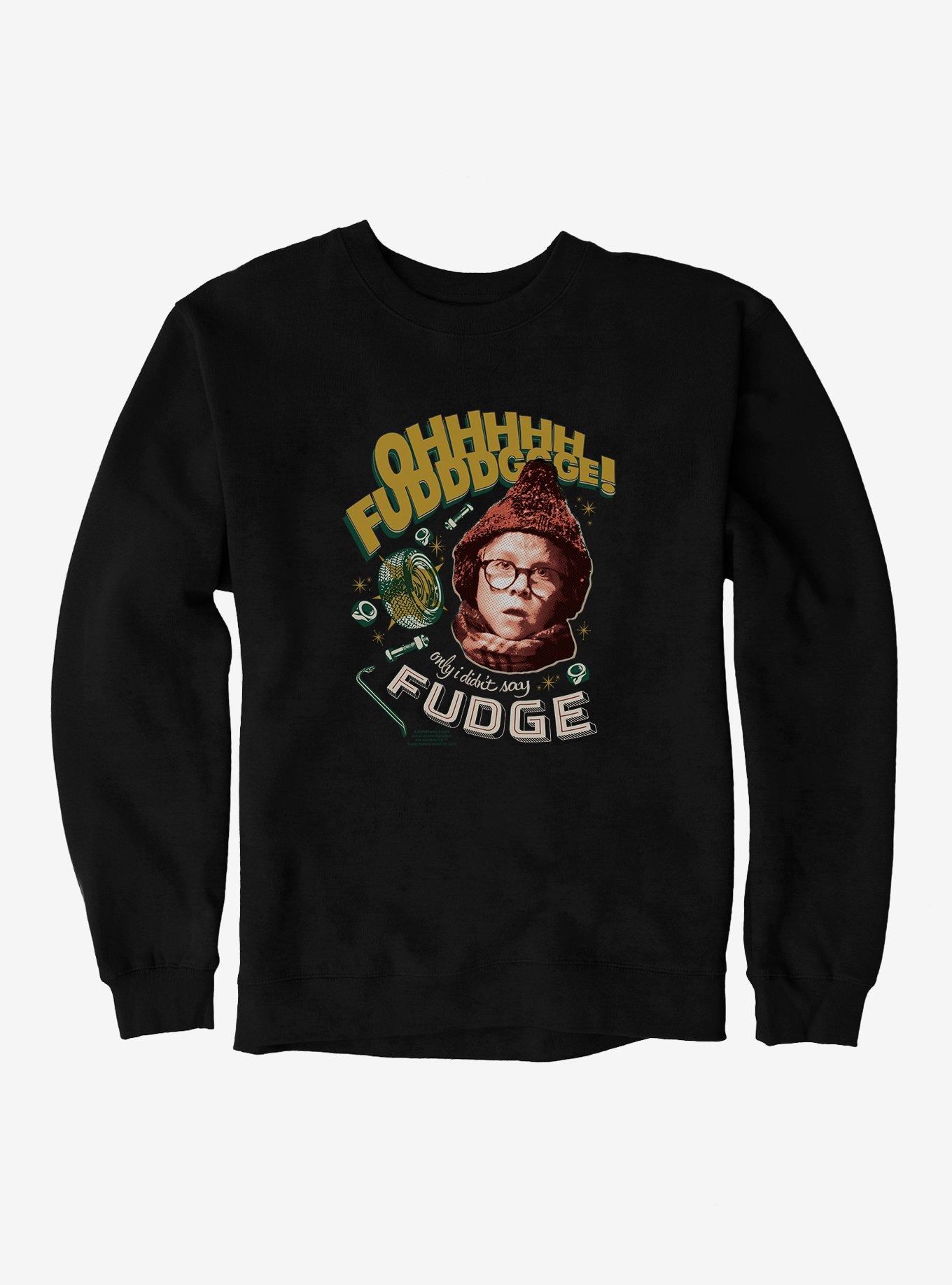 A Christmas Story Only I Didn't Say Fudge Sweatshirt, , hi-res