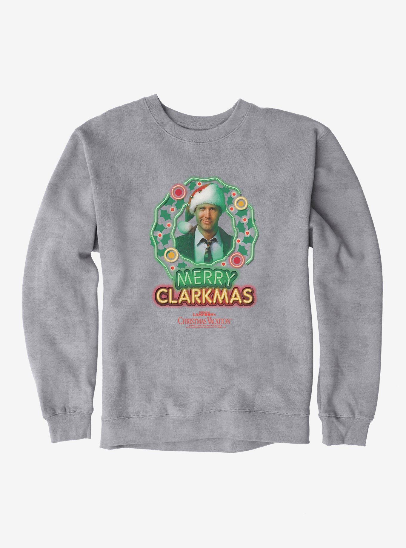 National Lampoon's Christmas Vacation Merry Clarkmas Sweatshirt, SPORT GRAY, hi-res