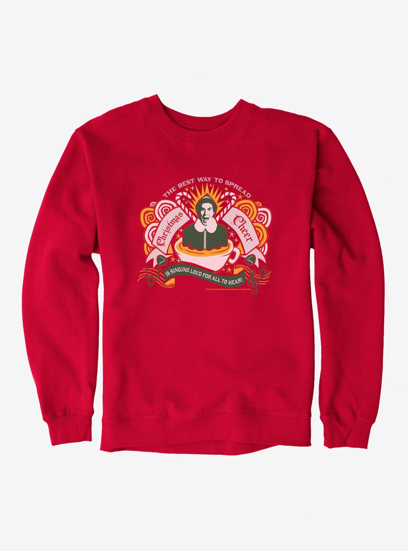 Elf Buddy Christmas Cheer Light Sweatshirt, , hi-res