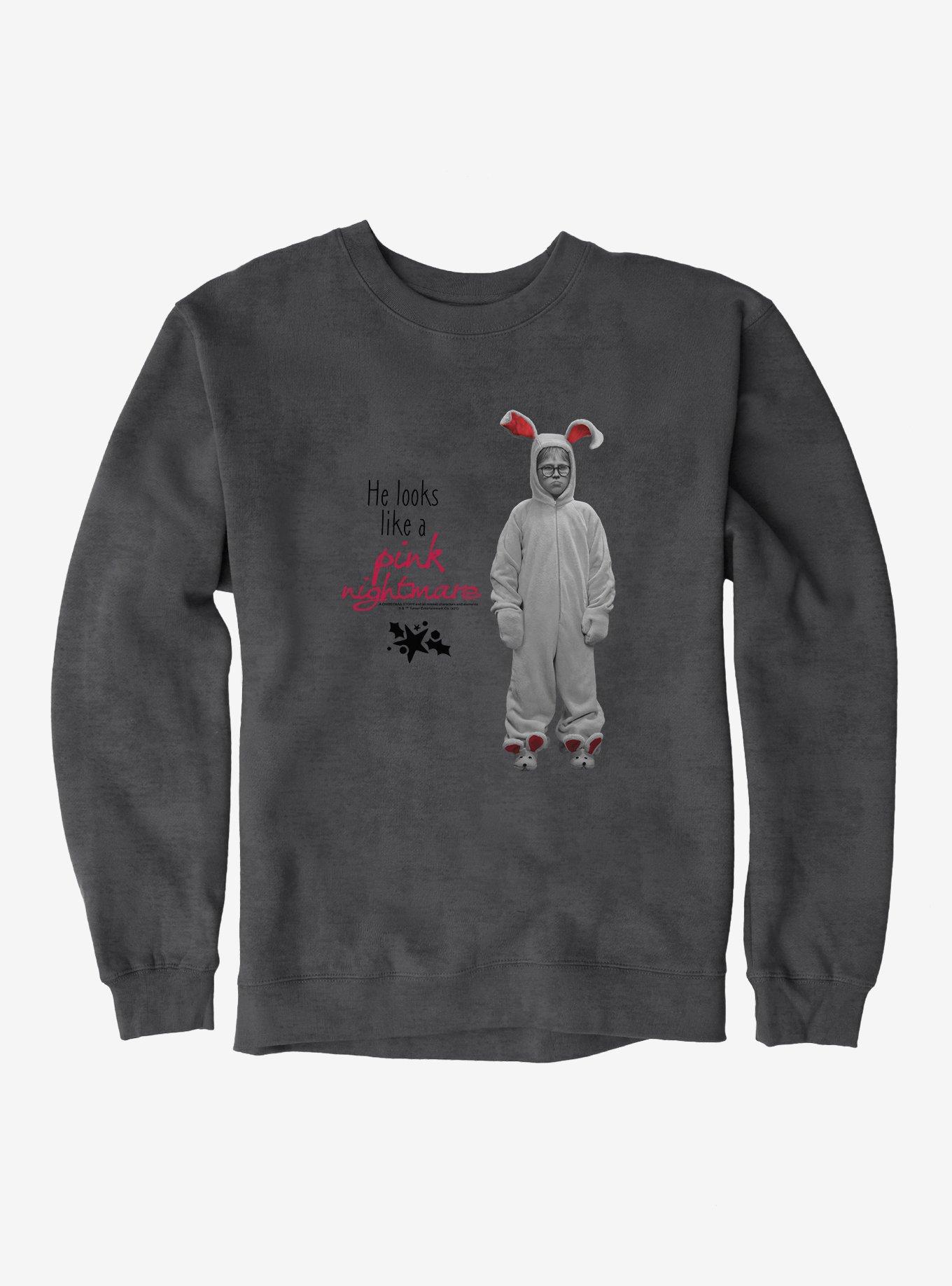 A Christmas Story He Looks Like A Pink Nightware Sweatshirt, , hi-res