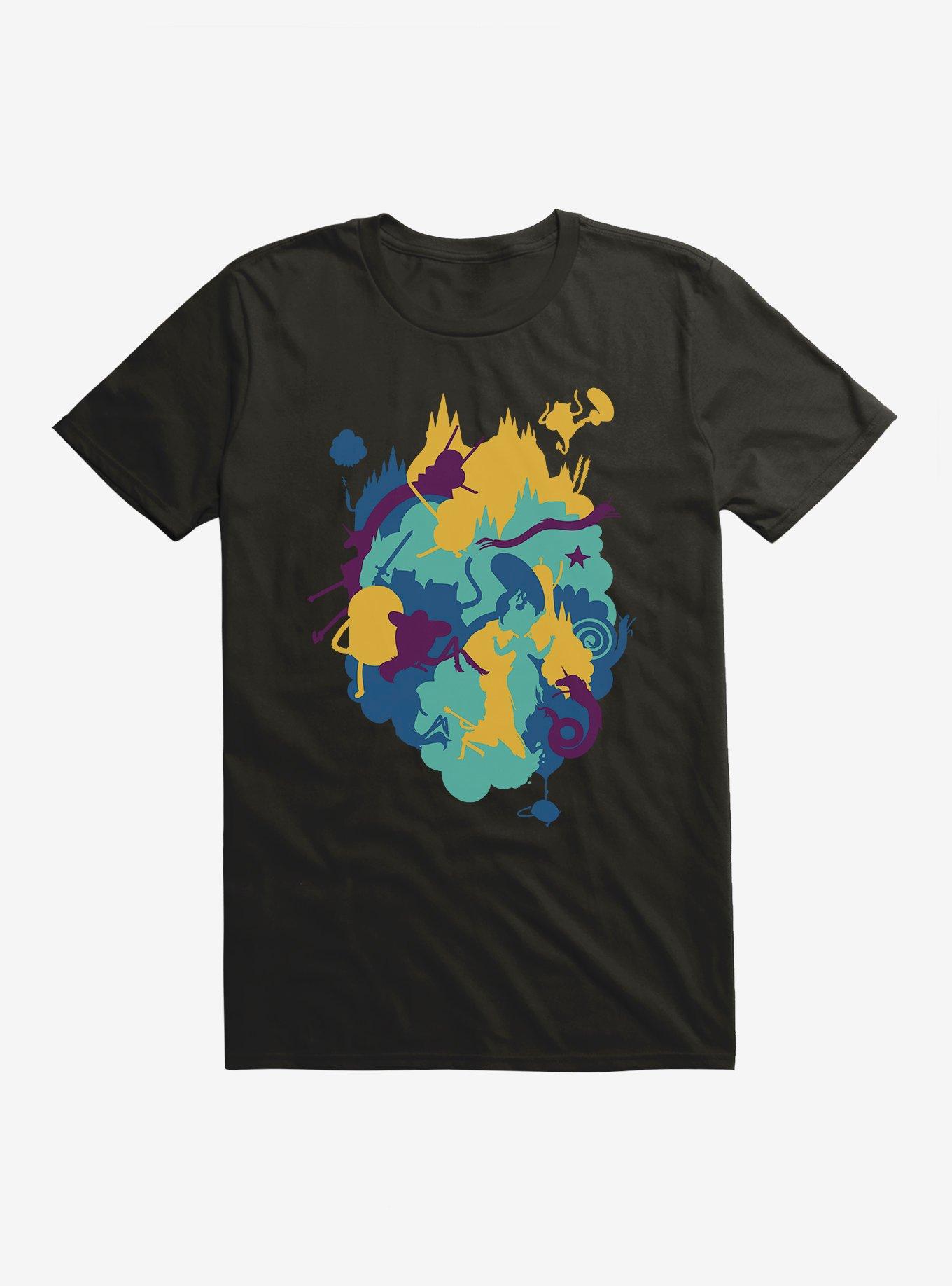 Adventure Time Abstract Colorblock T-Shirt, BLACK, hi-res