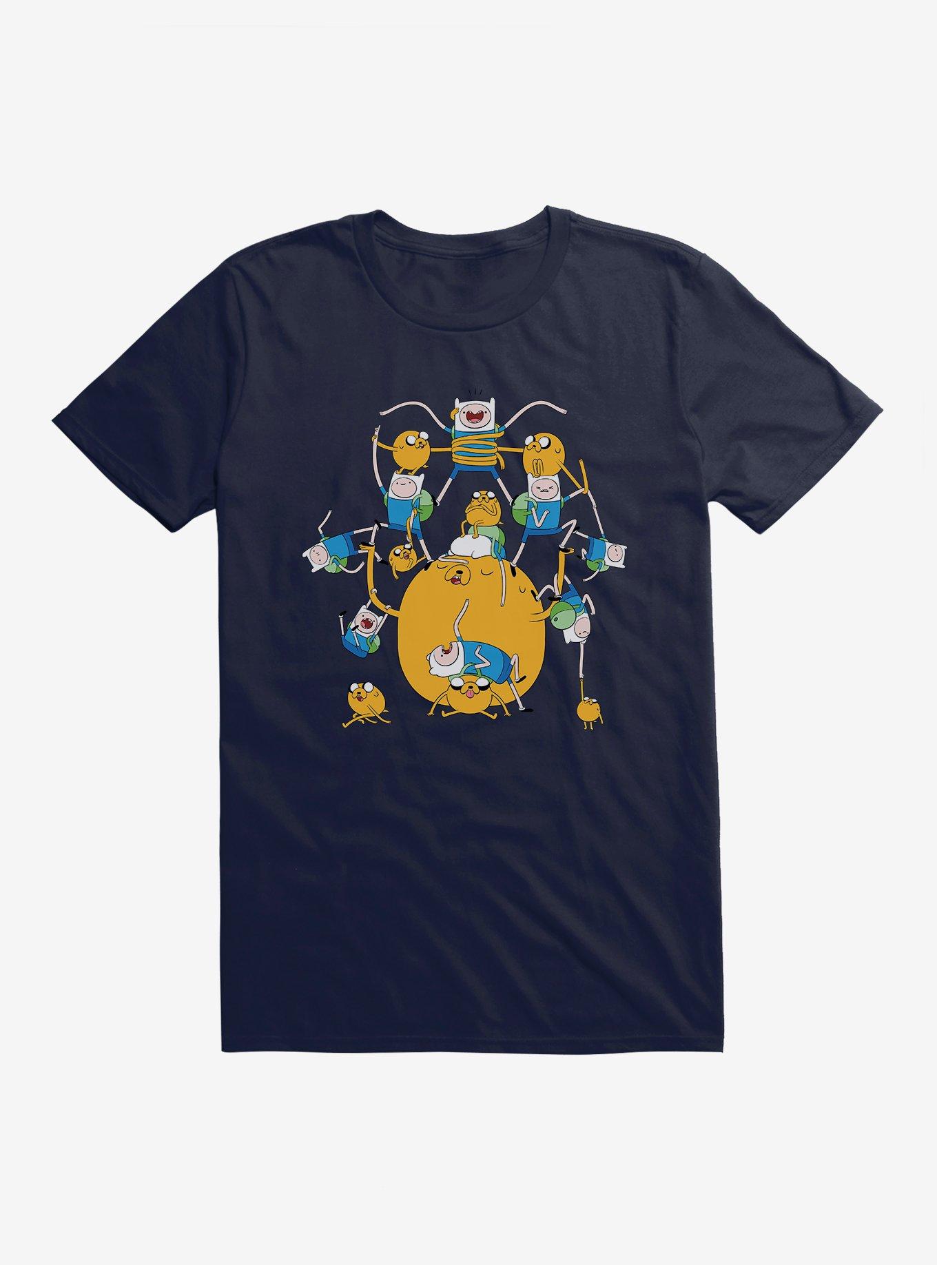 Adventure Time Finn And Jake Multiples T-Shirt, NAVY, hi-res