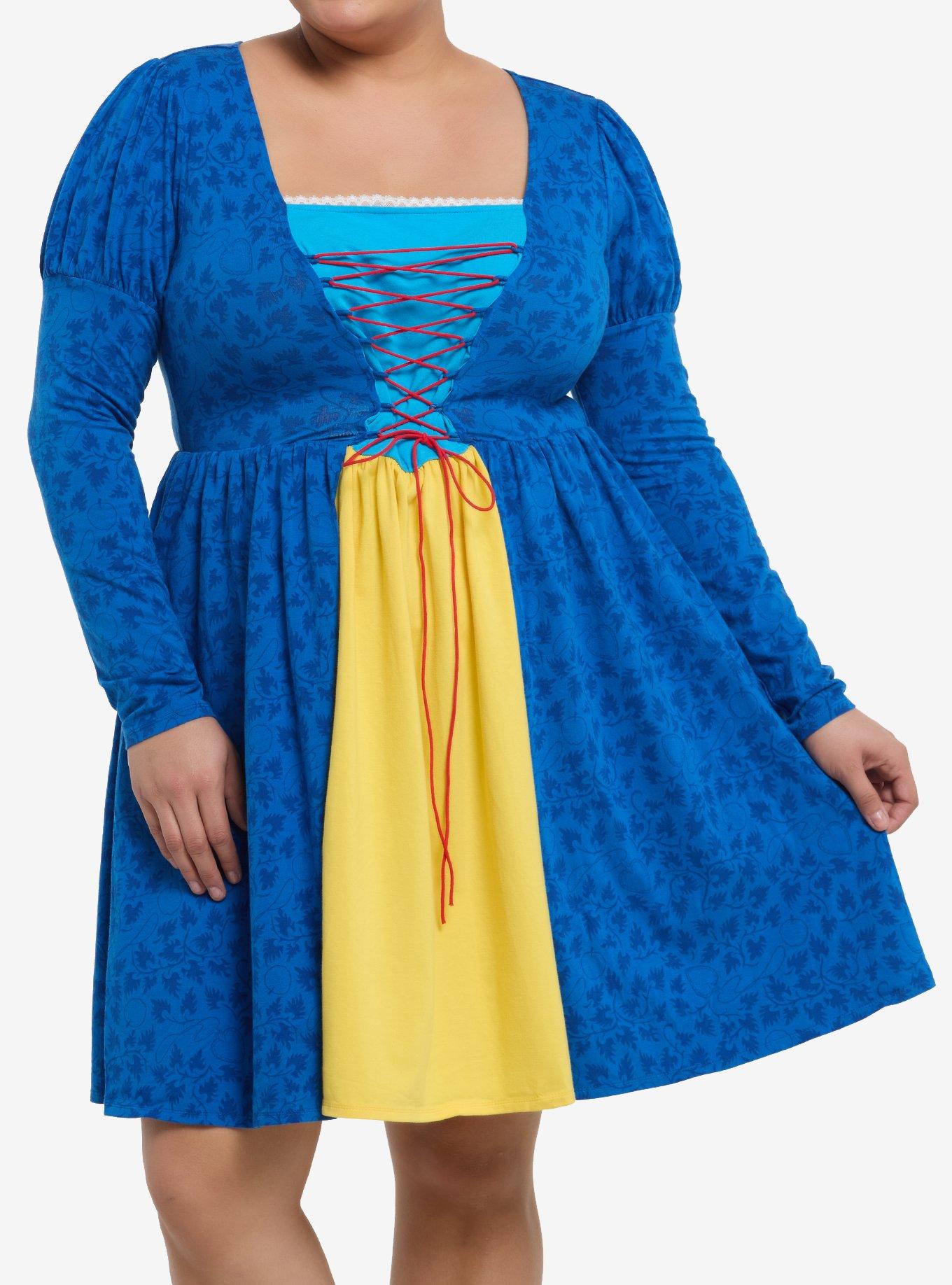 Her Universe Disney Snow White Long-Sleeve Dress Plus Size, , hi-res