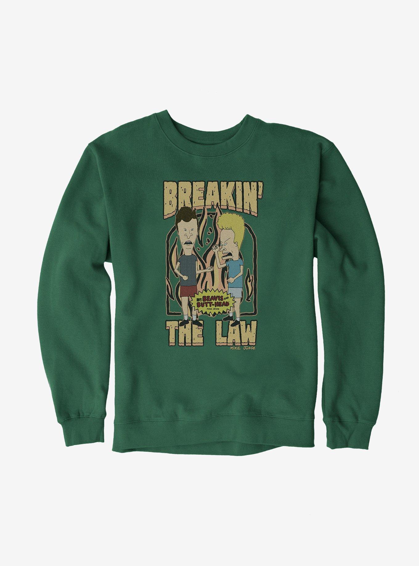 Beavis And Butthead Breakin The Law Sweatshirt, , hi-res