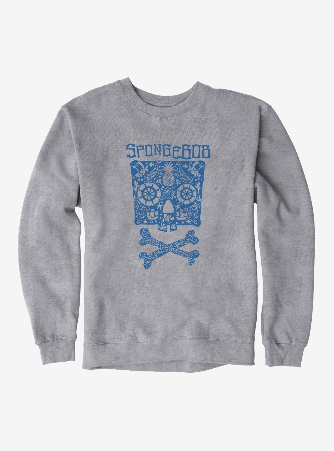 SpongeBob SquarePants Skulls And Bones SpongeBob Sweatshirt, , hi-res