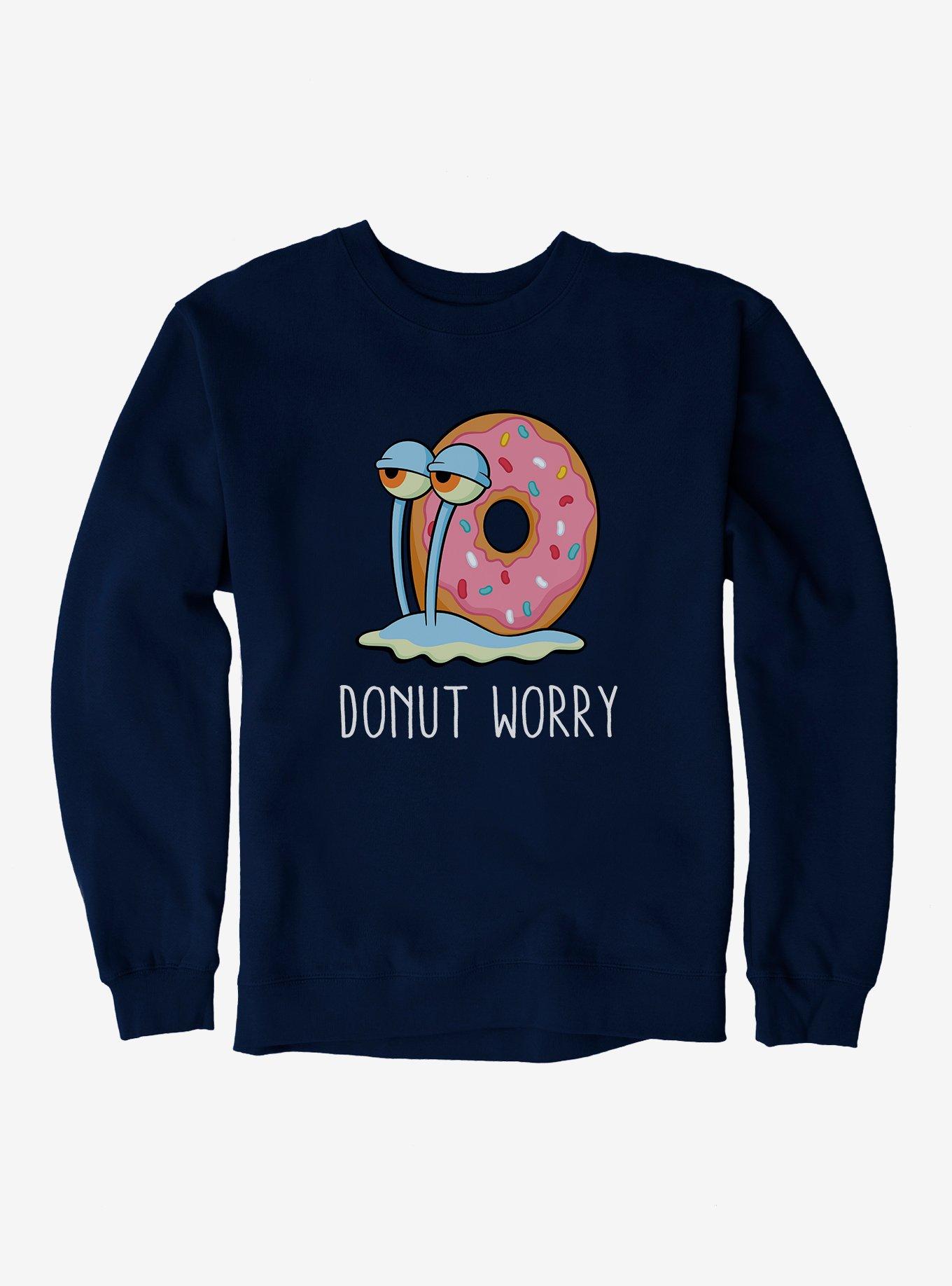 SpongeBob SquarePants Gary Donut Worry Sweatshirt, NAVY, hi-res