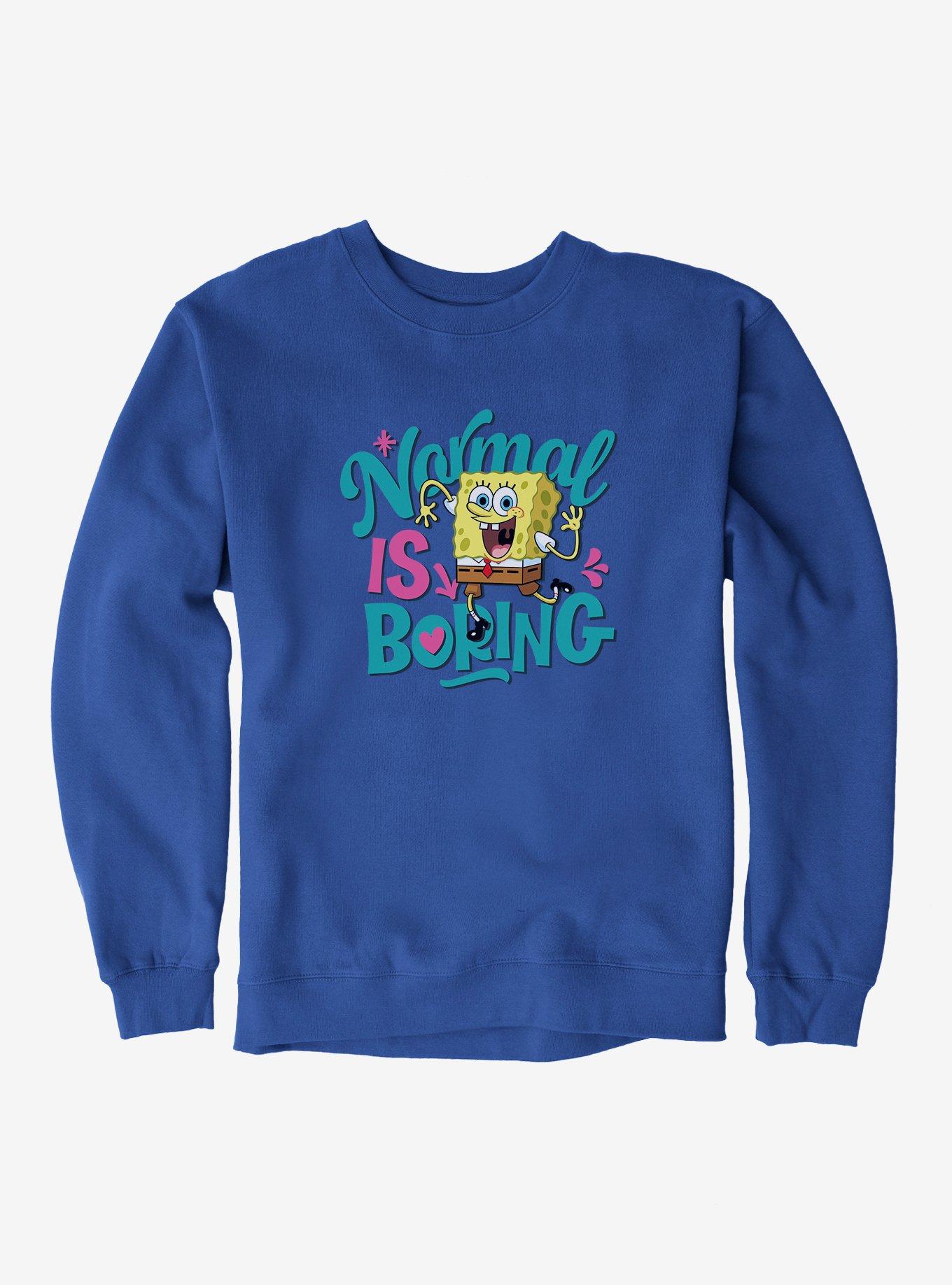 SpongeBob SquarePants Normal Is Boring Sweatshirt, , hi-res