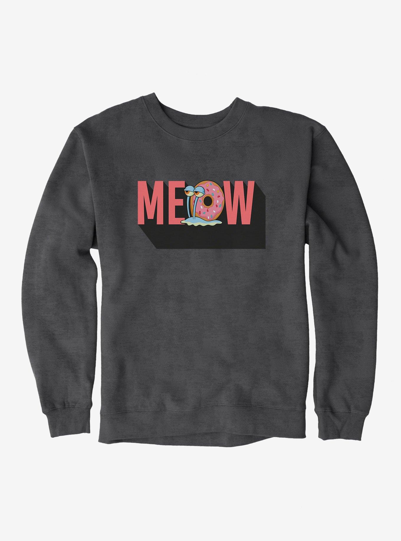 SpongeBob SquarePants Gary Meow Sweatshirt, DARK HEATHER, hi-res