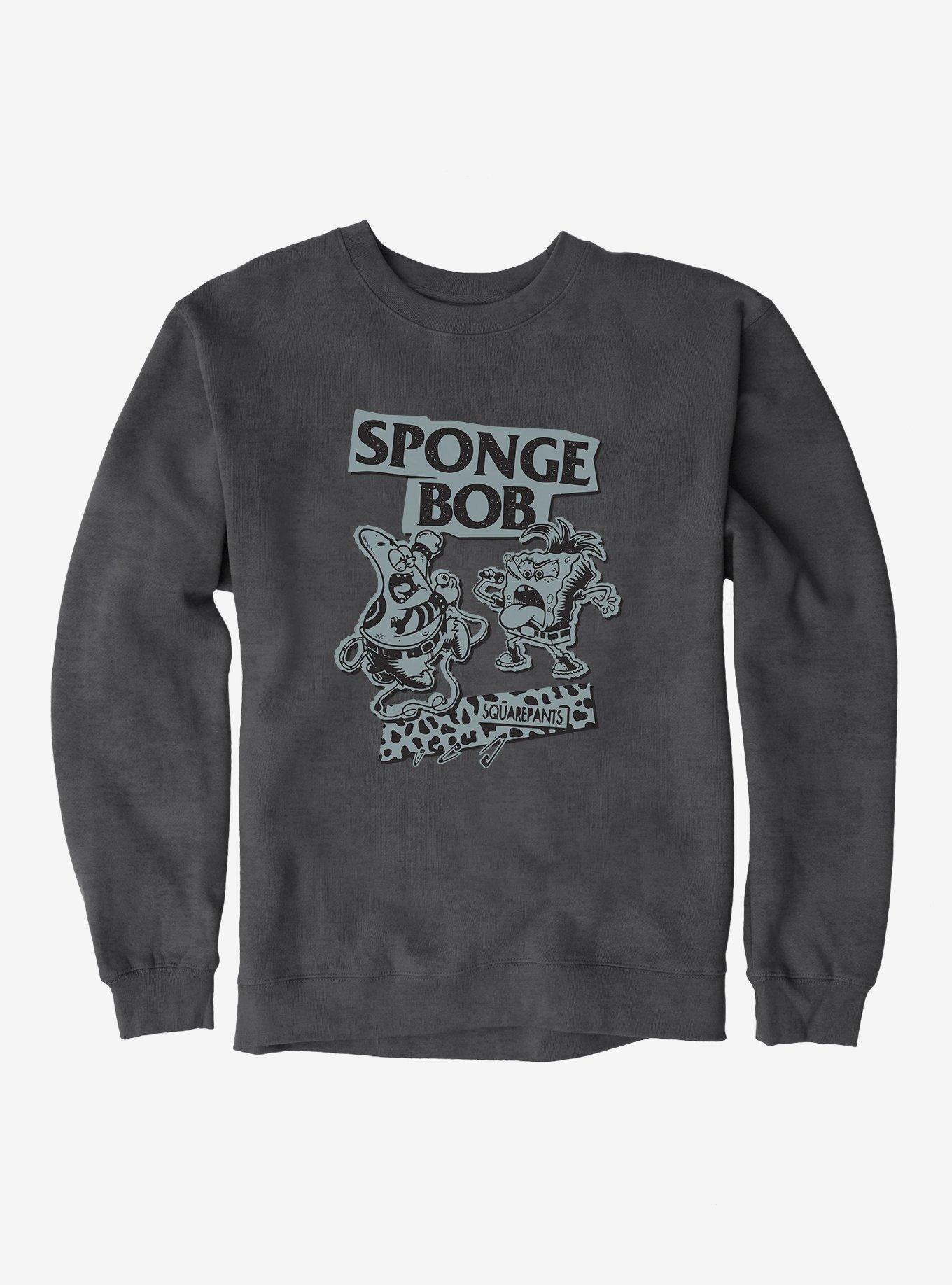 SpongeBob SquarePants Punk Band Sweatshirt, DARK HEATHER, hi-res