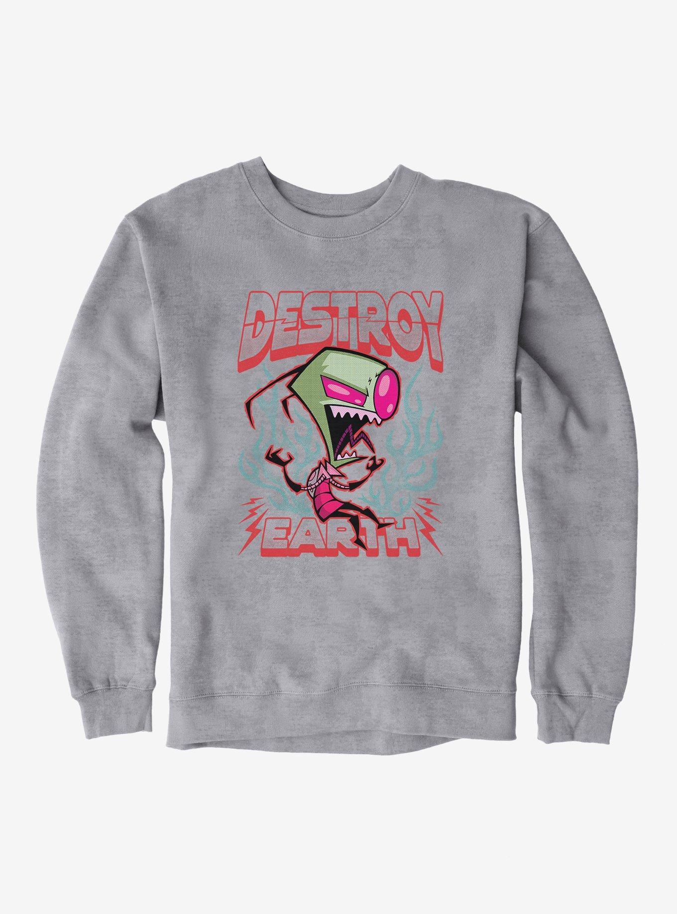 Invader Zim Unique Destroy Sweatshirt, , hi-res