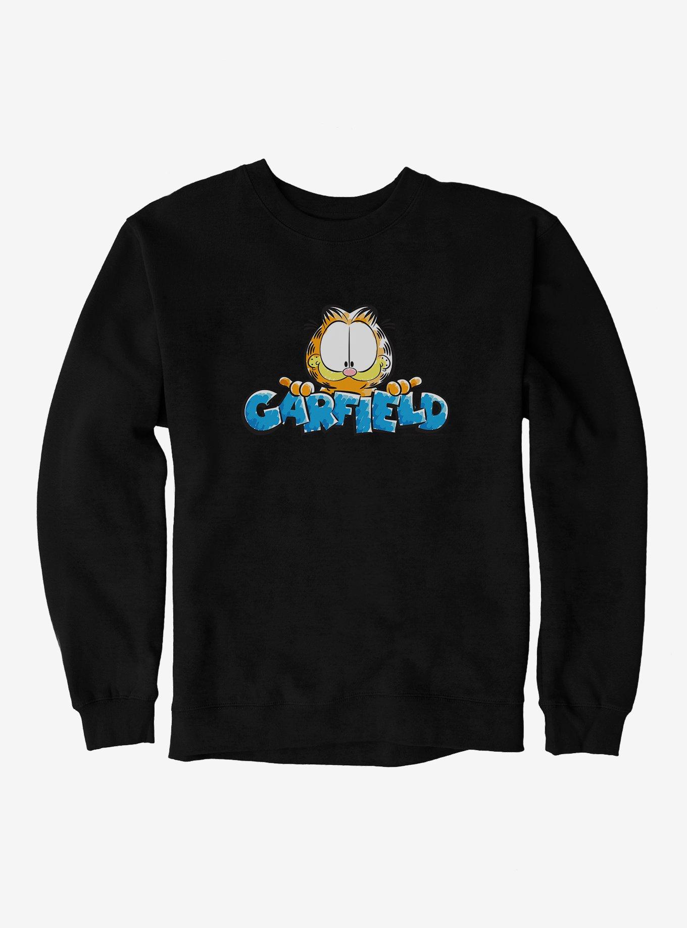 Garfield Logo Sweatshirt, BLACK, hi-res