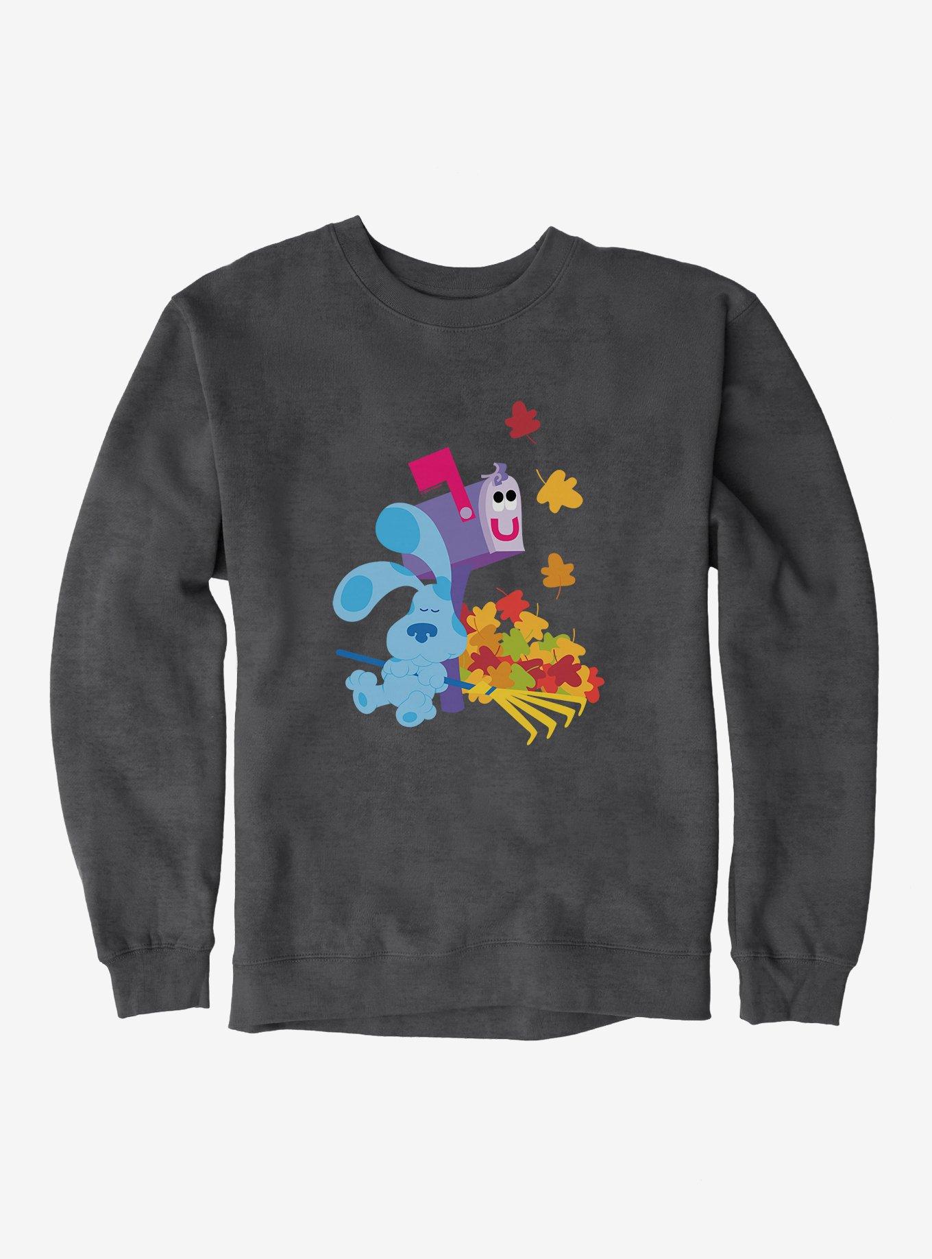 Blue's Clues Mailbox And Blue Autumn Leaves Sweatshirt, , hi-res