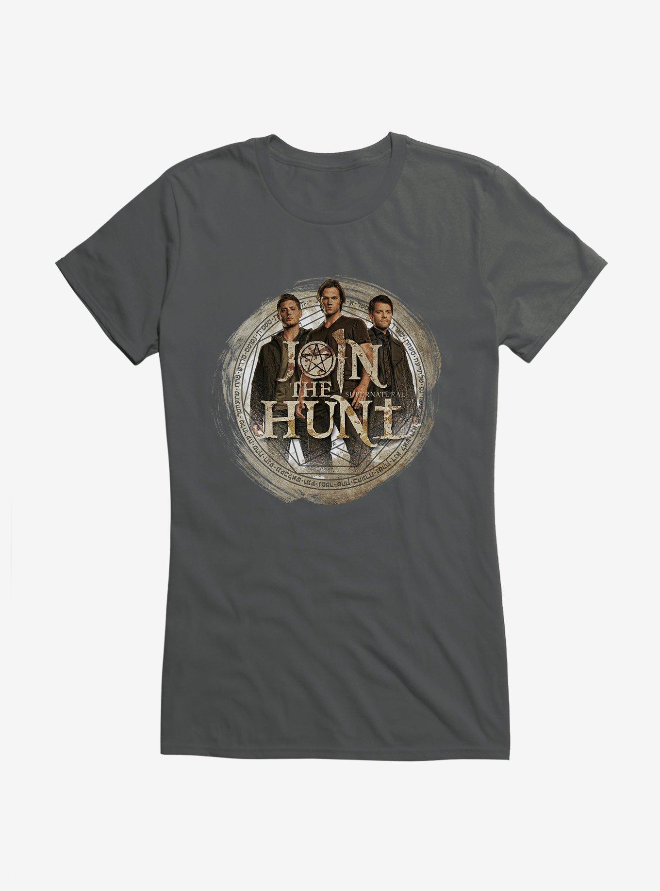 Supernatural Trio Girls T-Shirt, CHARCOAL, hi-res
