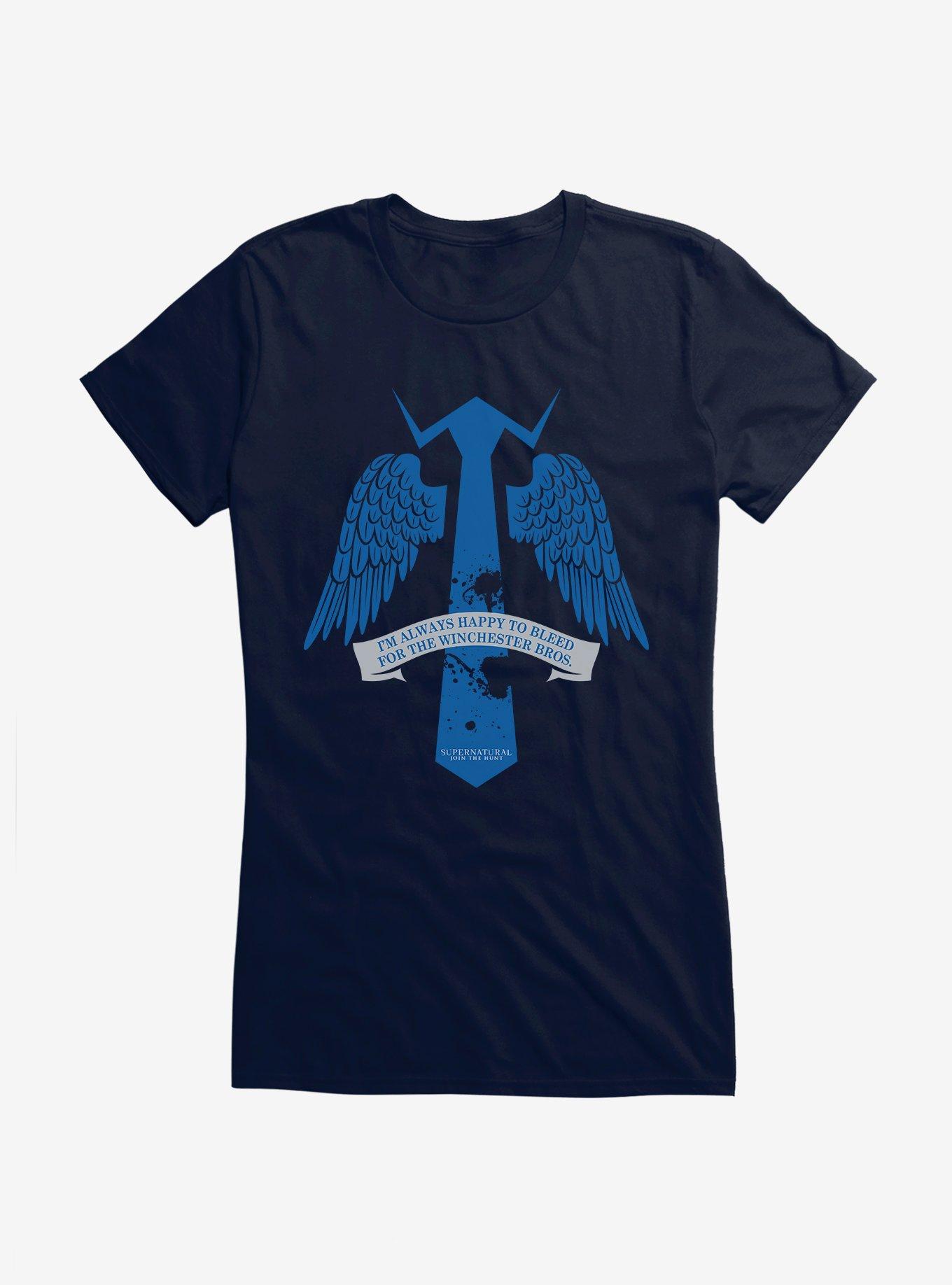 Supernatural Castiel Tie Girls T-Shirt, , hi-res