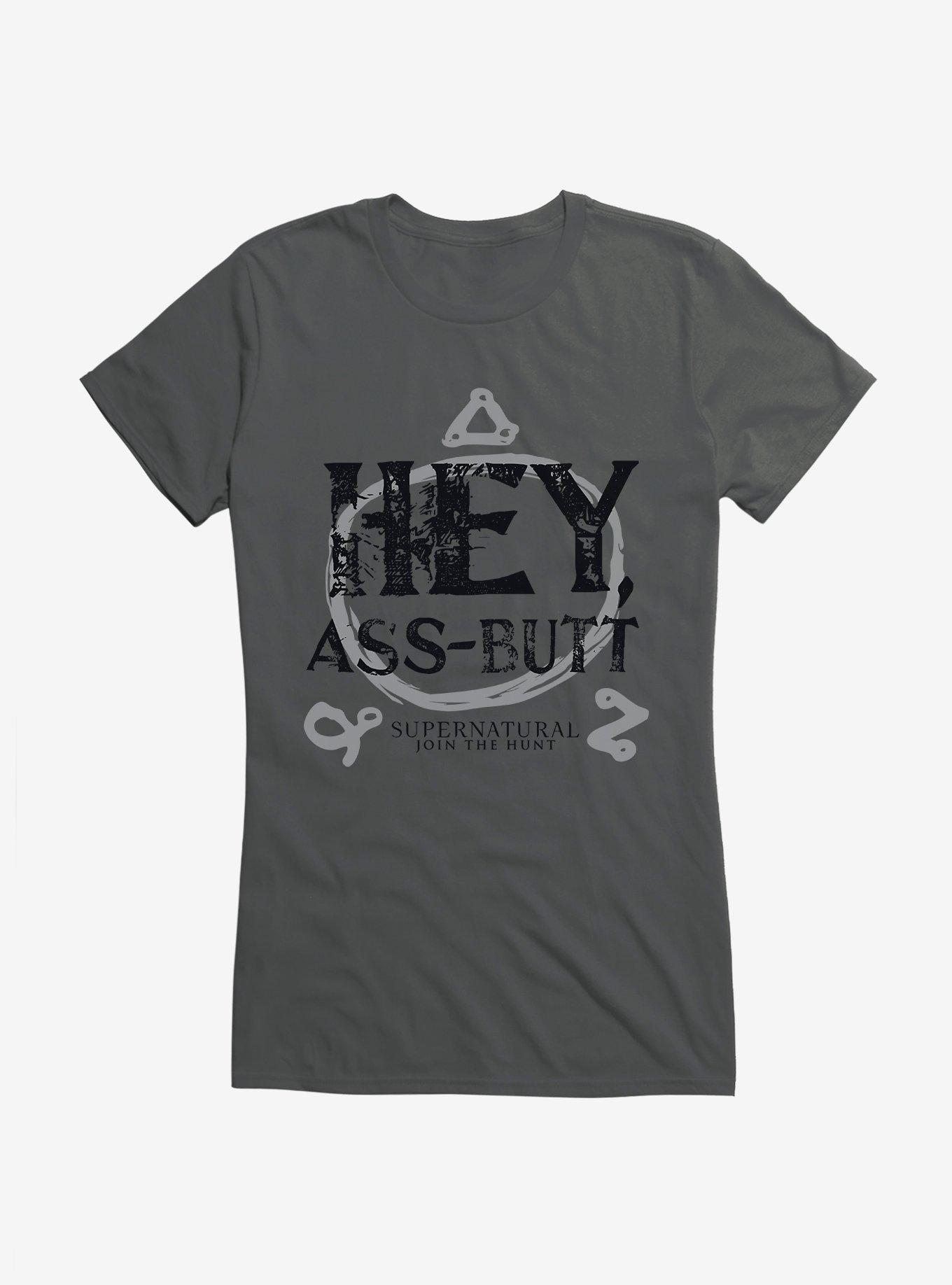 Supernatural Hey Ass-Butt Girls T-Shirt, , hi-res