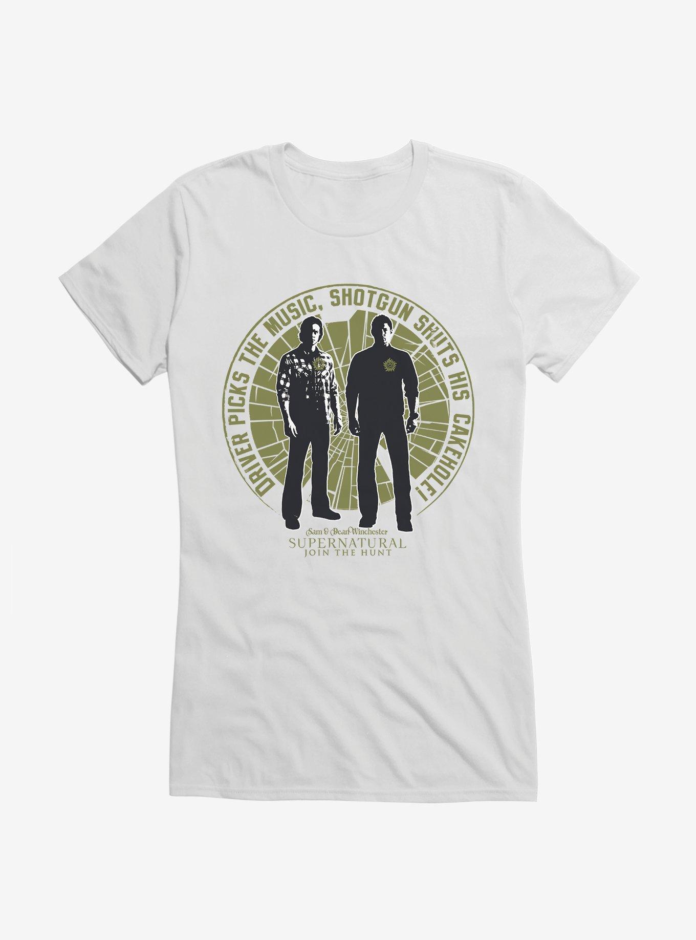 Supernatural Shotgun Shuts His Cakehole Girls T-Shirt