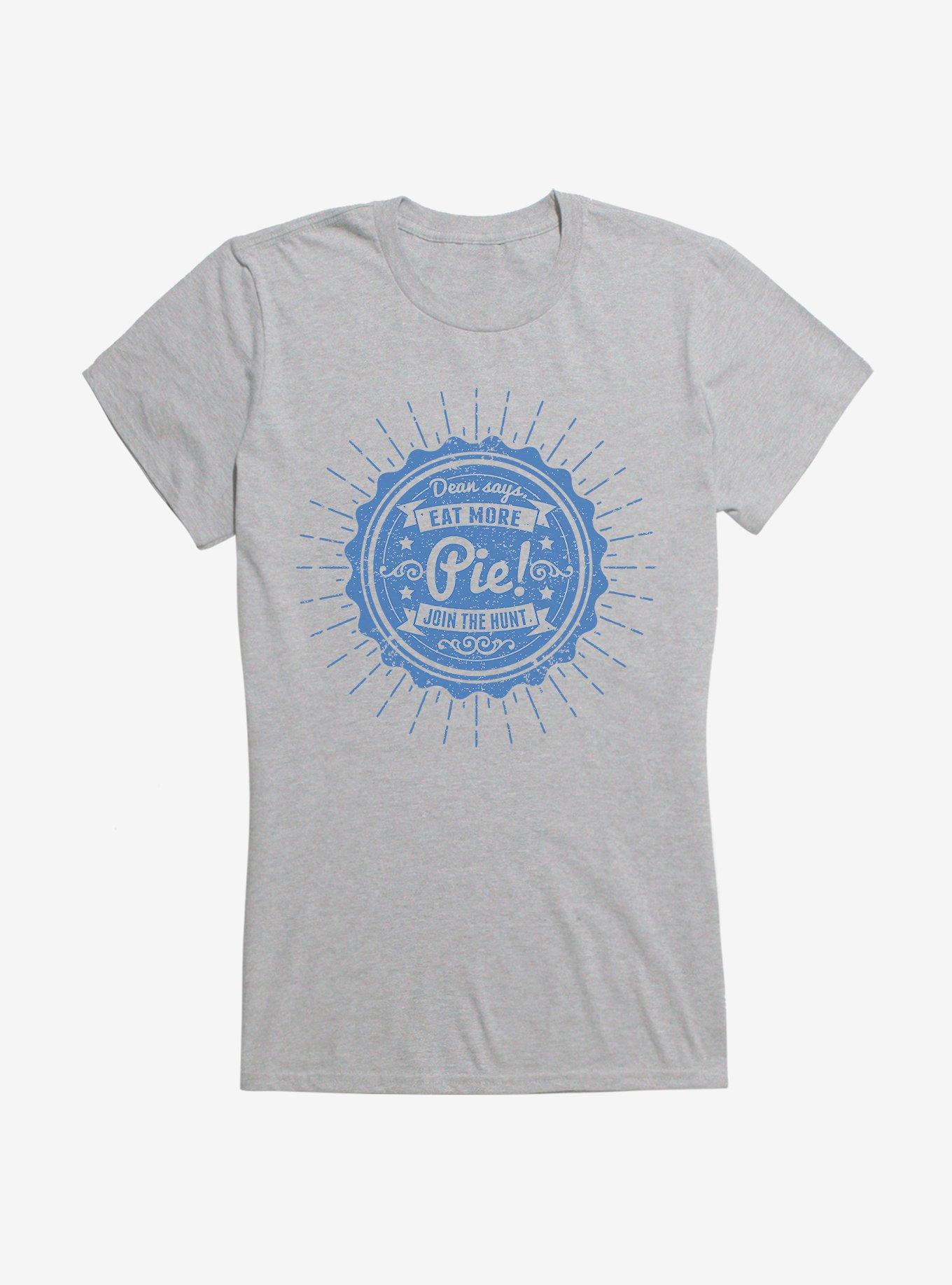 Supernatural Eat More Pie Girls T-Shirt, SPORT GRAY, hi-res
