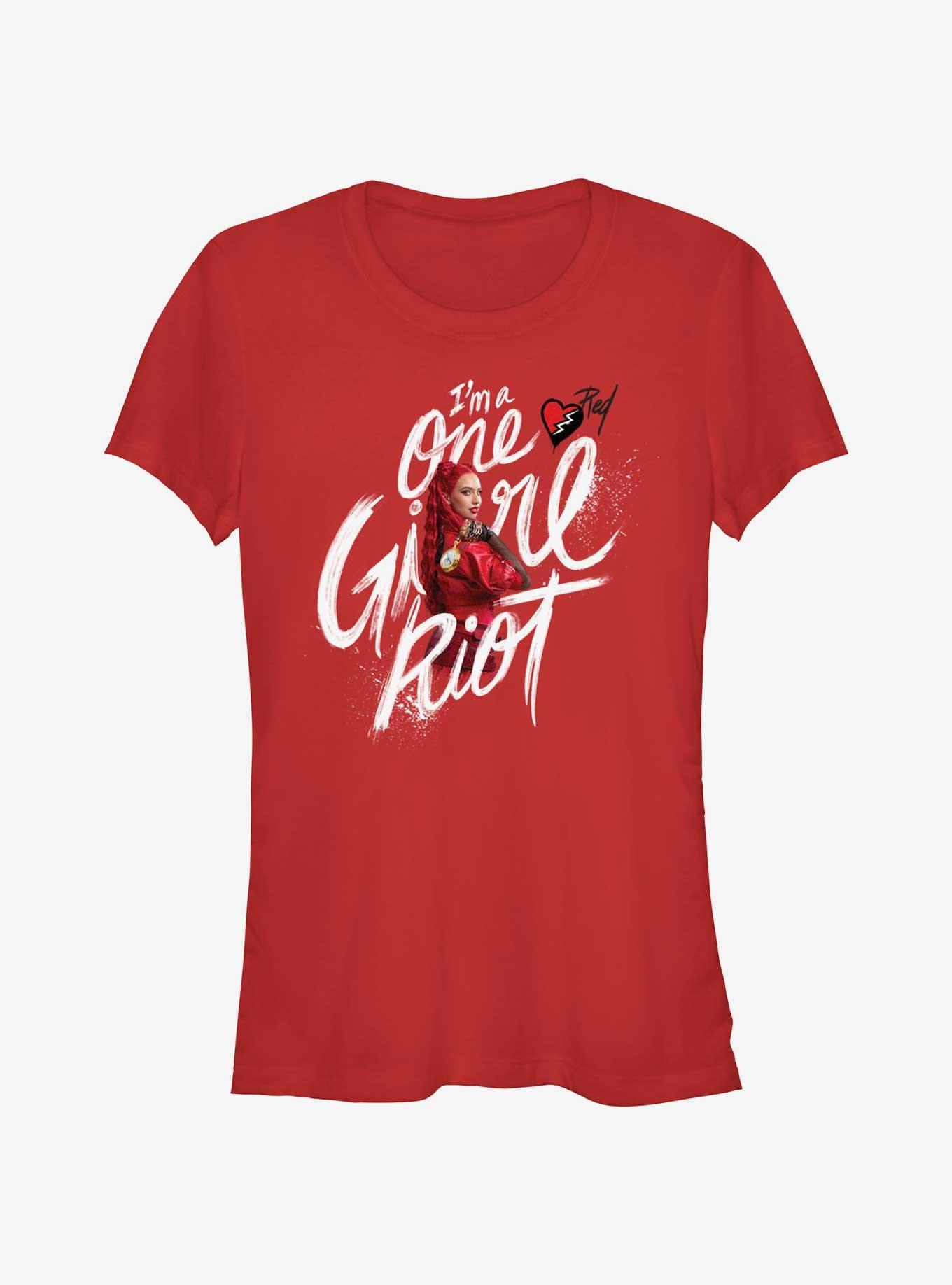 Disney Descendants One Girl Riot Girls T-Shirt, RED, hi-res