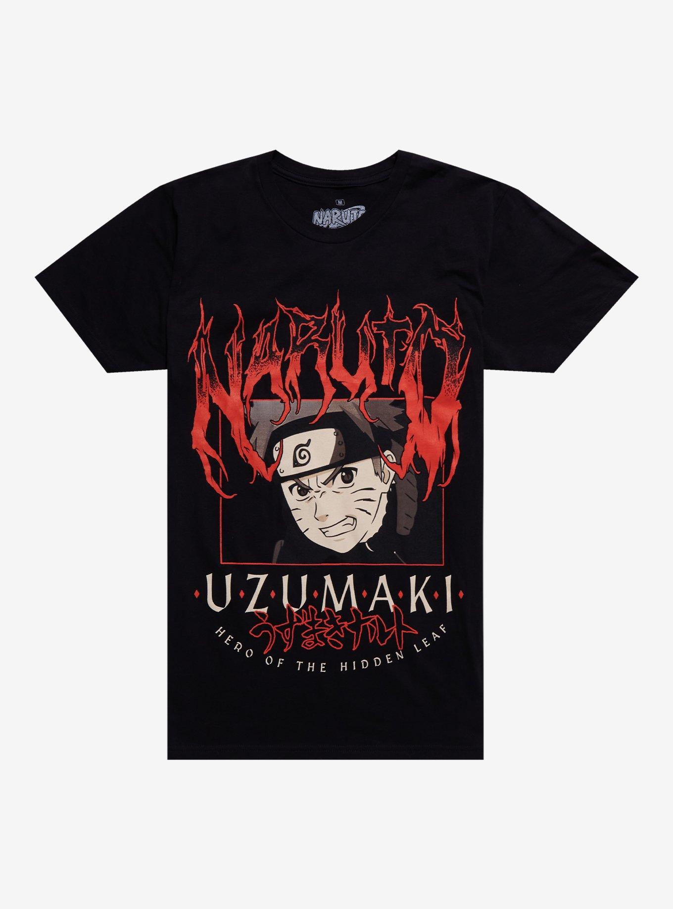 Naruto Shippuden Naruto Metal T-Shirt, BLACK, hi-res