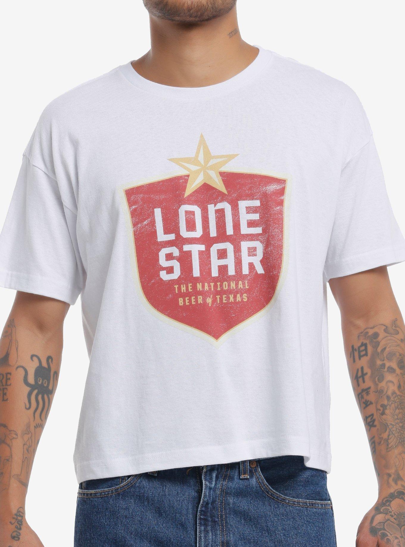 Lone Star Shield Logo T-Shirt, GREY, hi-res