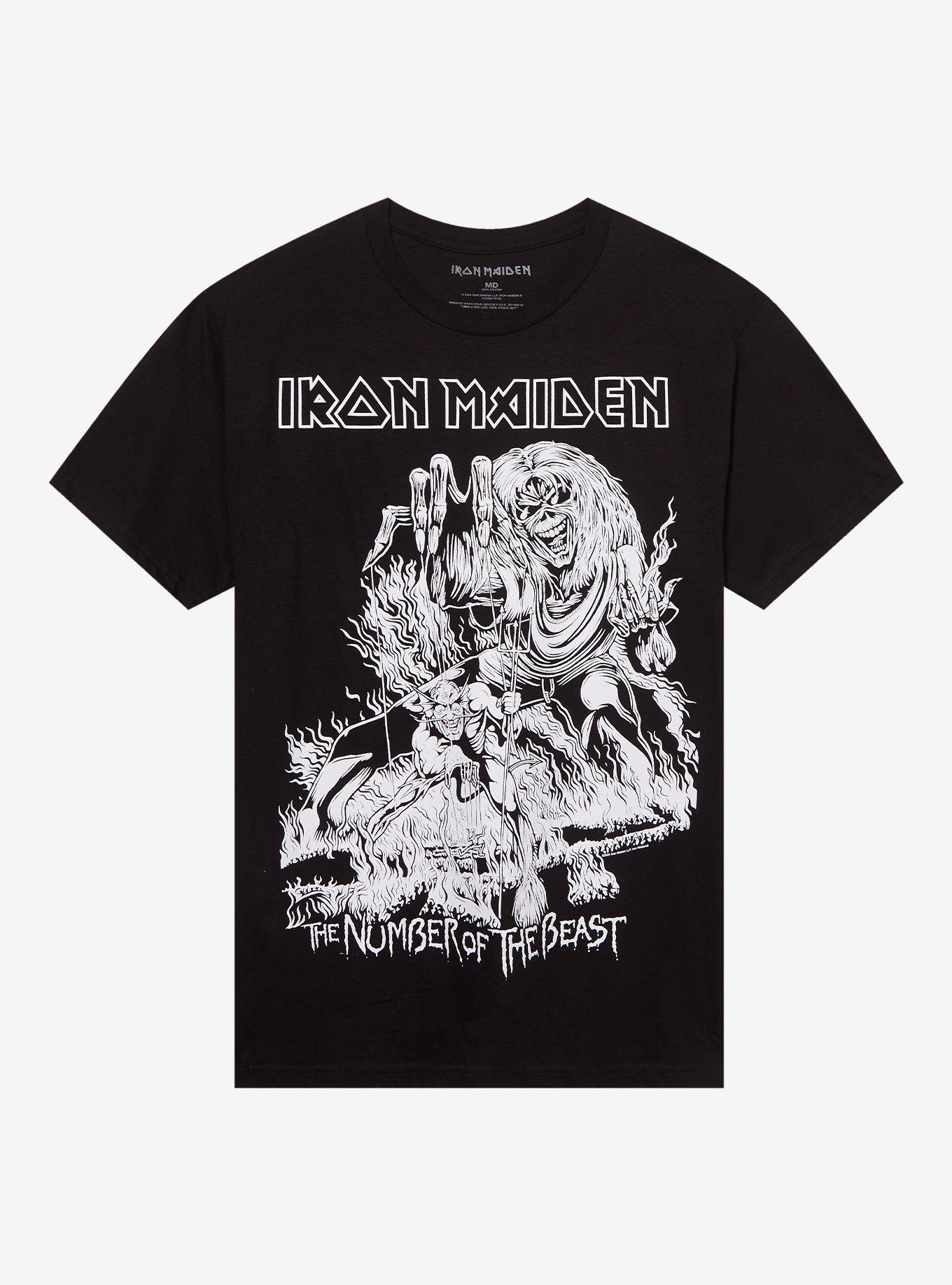 Iron Maiden Number Of The Beast Jumbo Print T-Shirt, BLACK, hi-res