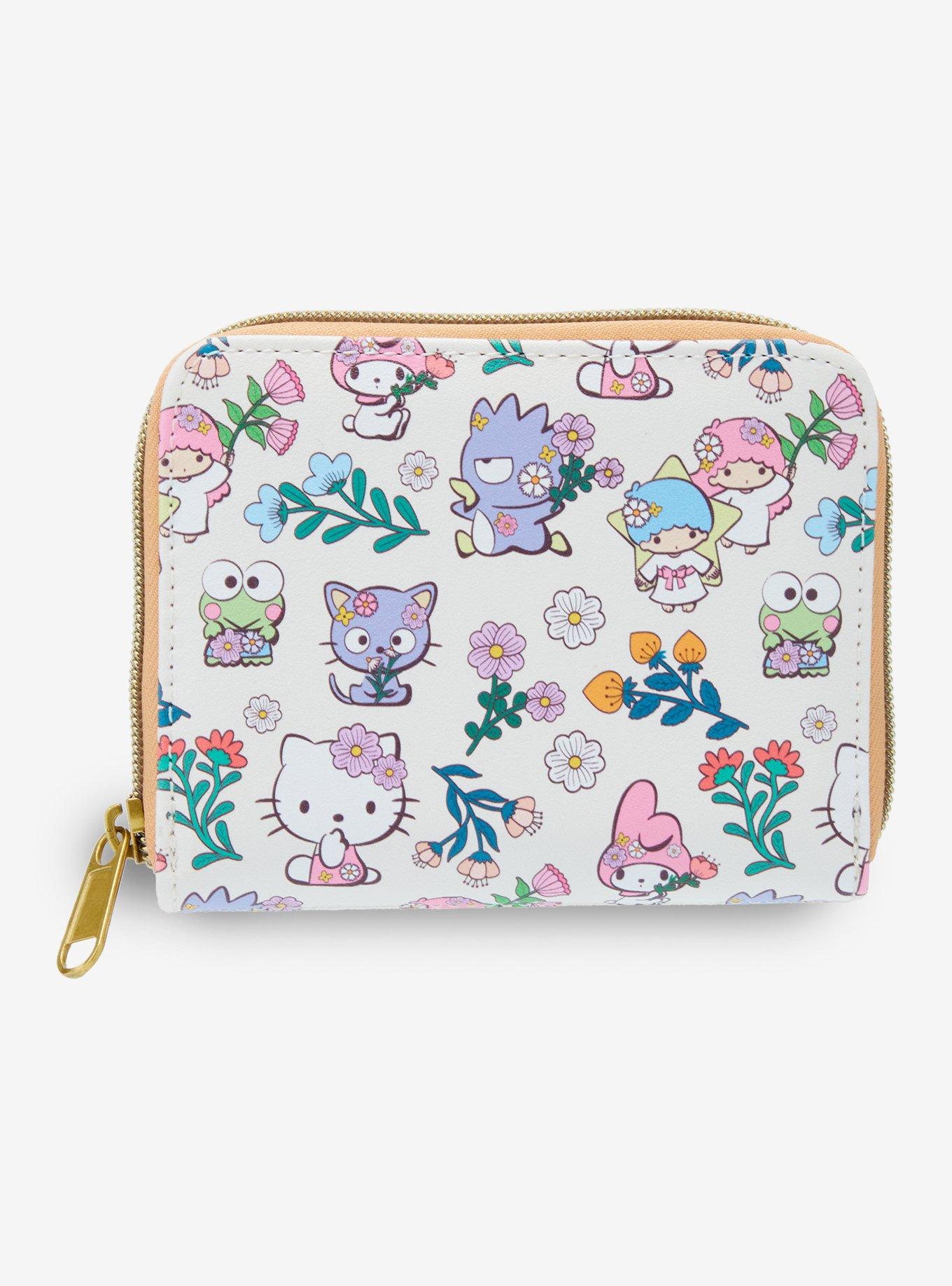 Loungefly Hello Kitty And Friends Floral Mini Zipper Wallet, , hi-res