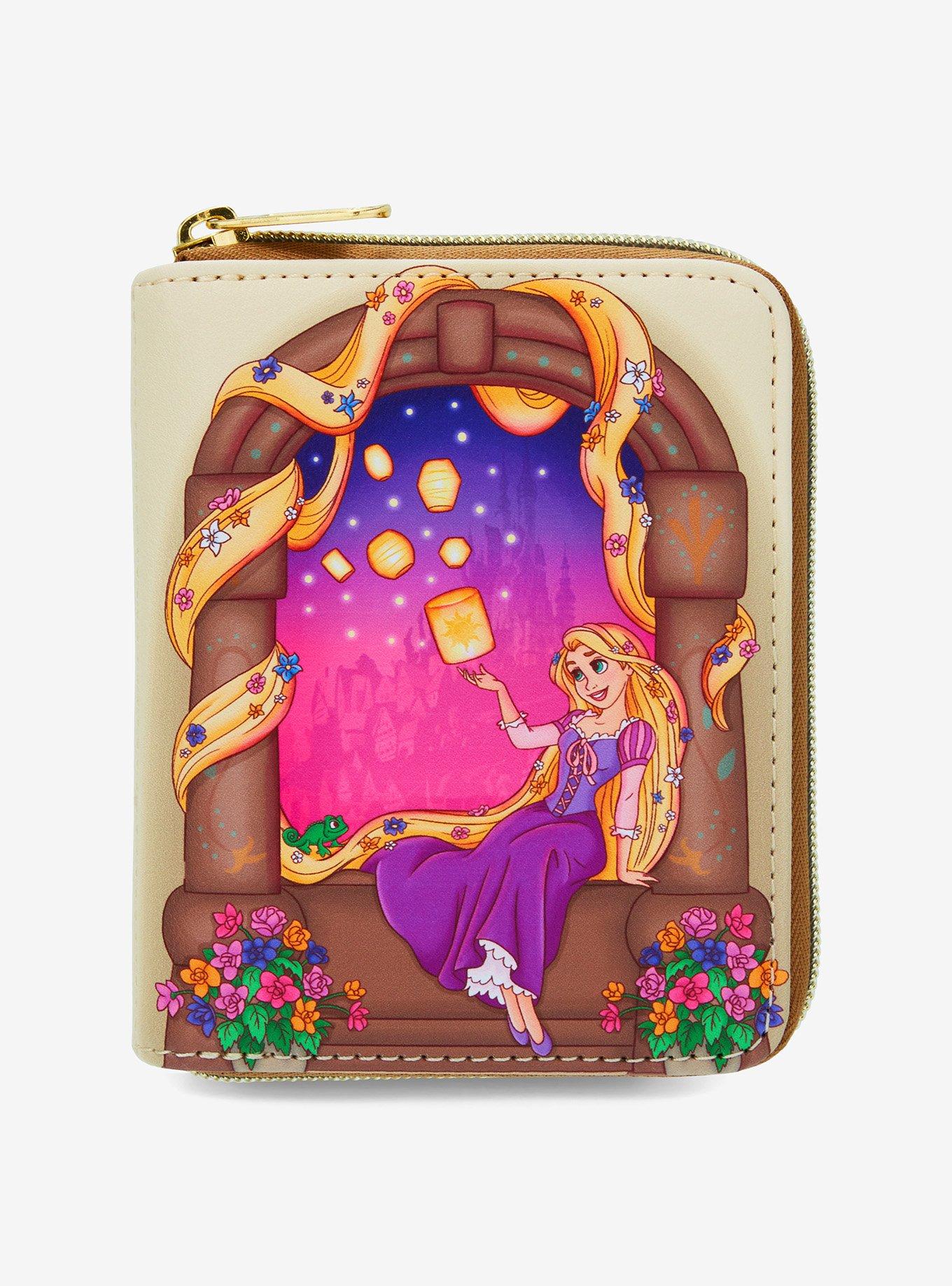 Loungefly Disney Tangled Rapunzel Lantern Window Mini Zipper Wallet, , hi-res